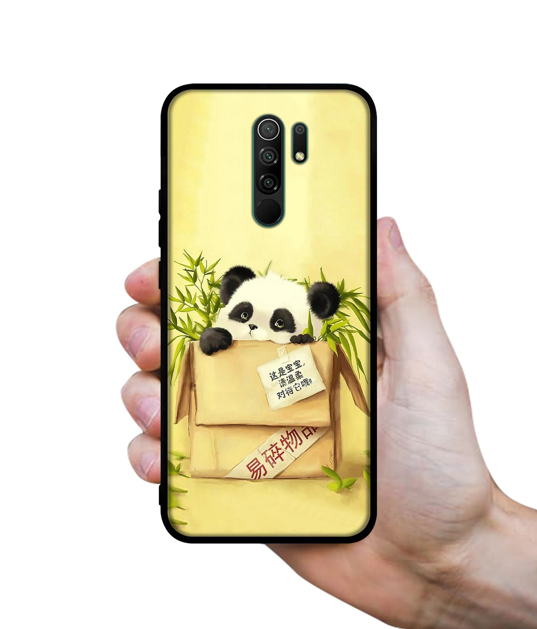 Panda In Box Designer 2D Printed Back Case Cover for Mi Redmi 9 Prime / Poco M2
