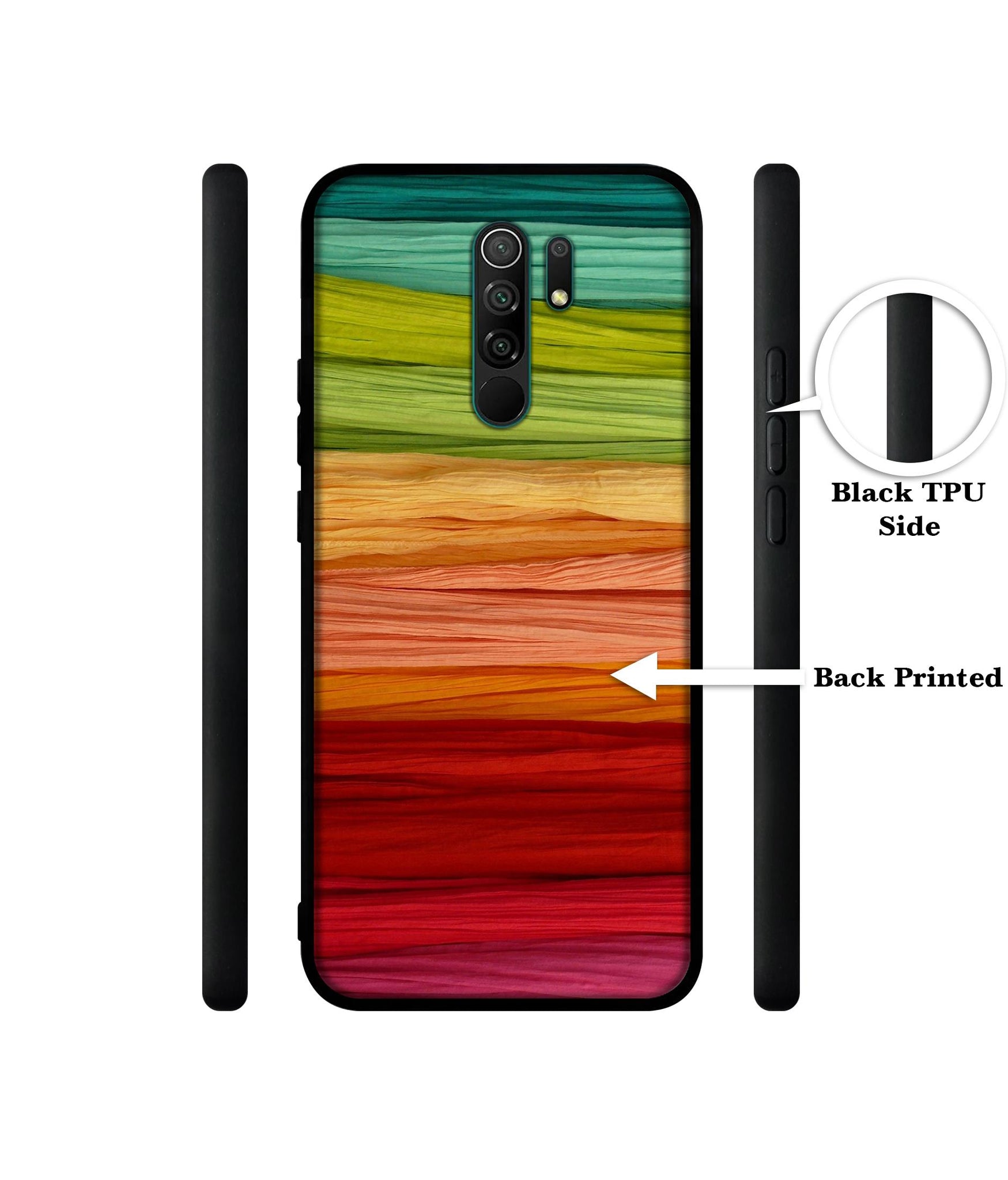 Colorful Thread Designer 2D Printed Back Case Cover for Mi Redmi 9 Prime / Poco M2