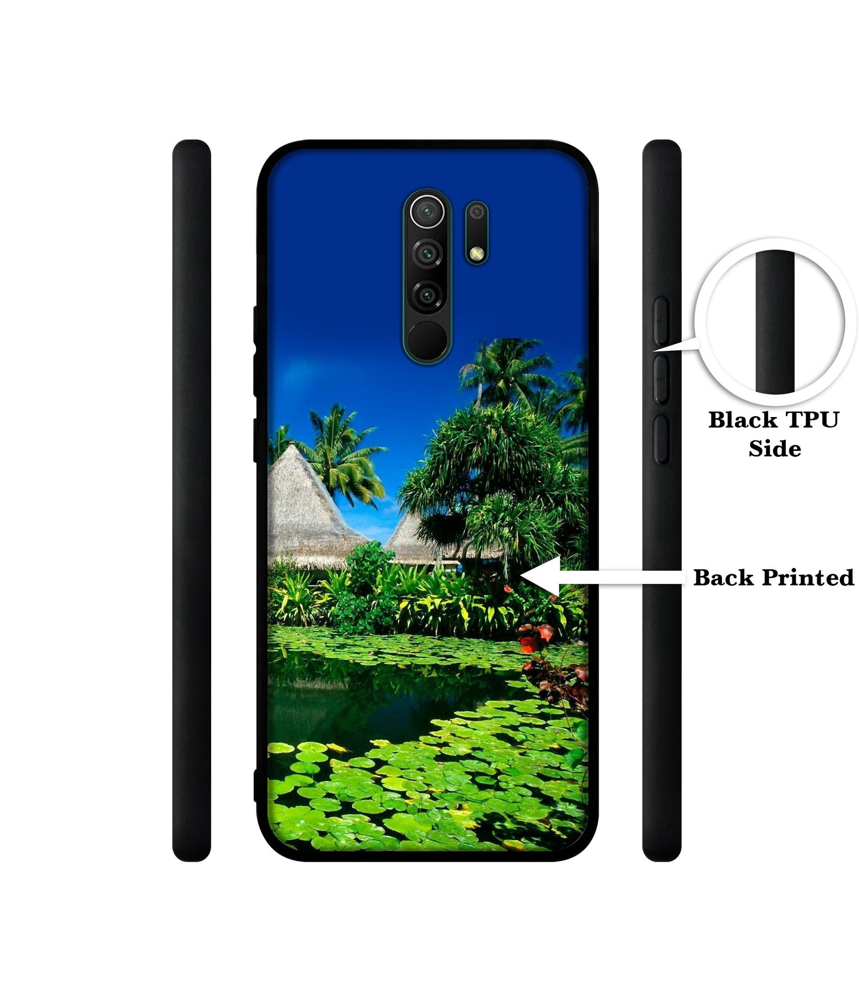 Tropics Water Designer 2D Printed Back Case Cover for Mi Redmi 9 Prime / Poco M2