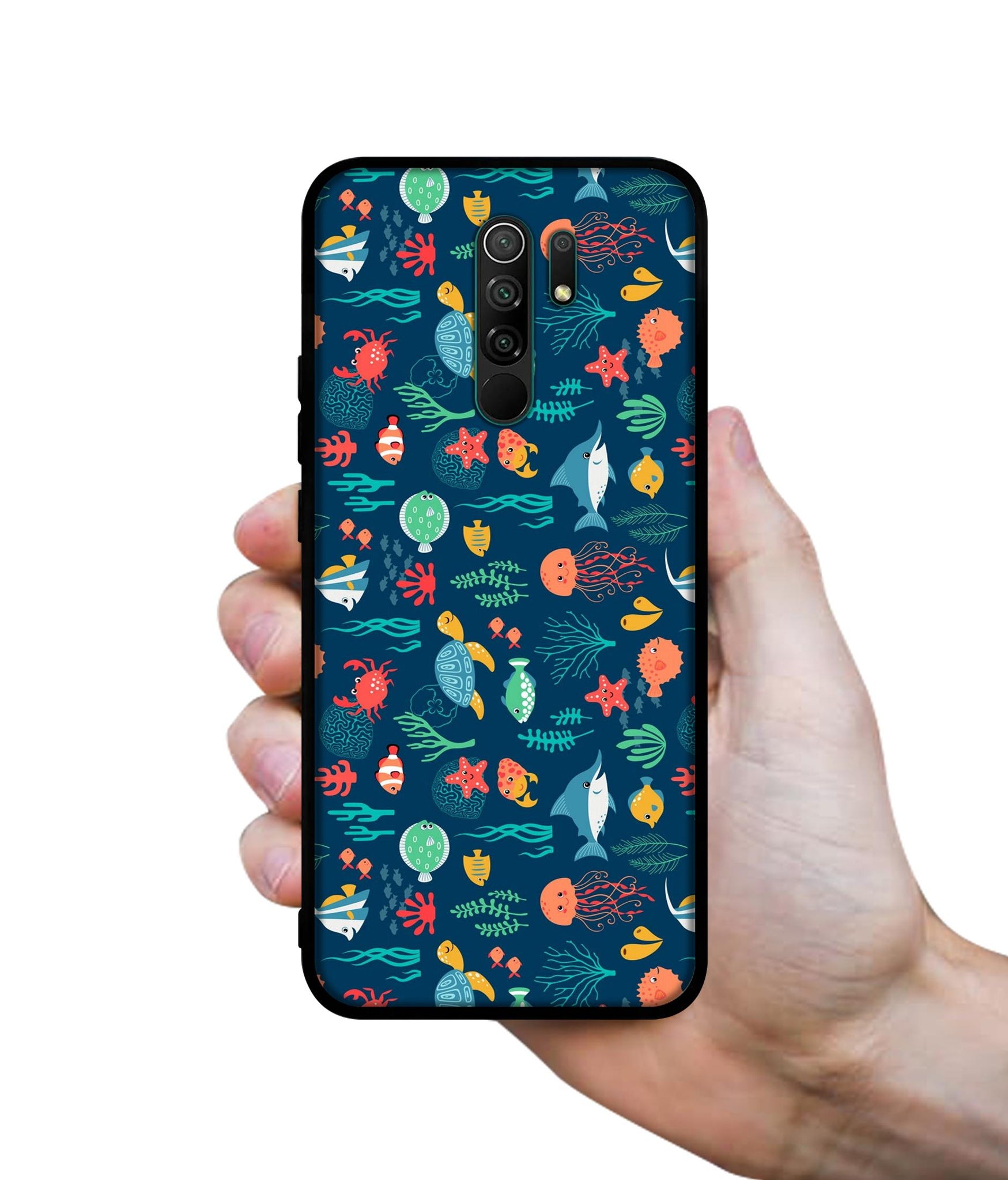 Aquarium Texture Designer 2D Printed Back Case Cover for Mi Redmi 9 Prime / Poco M2