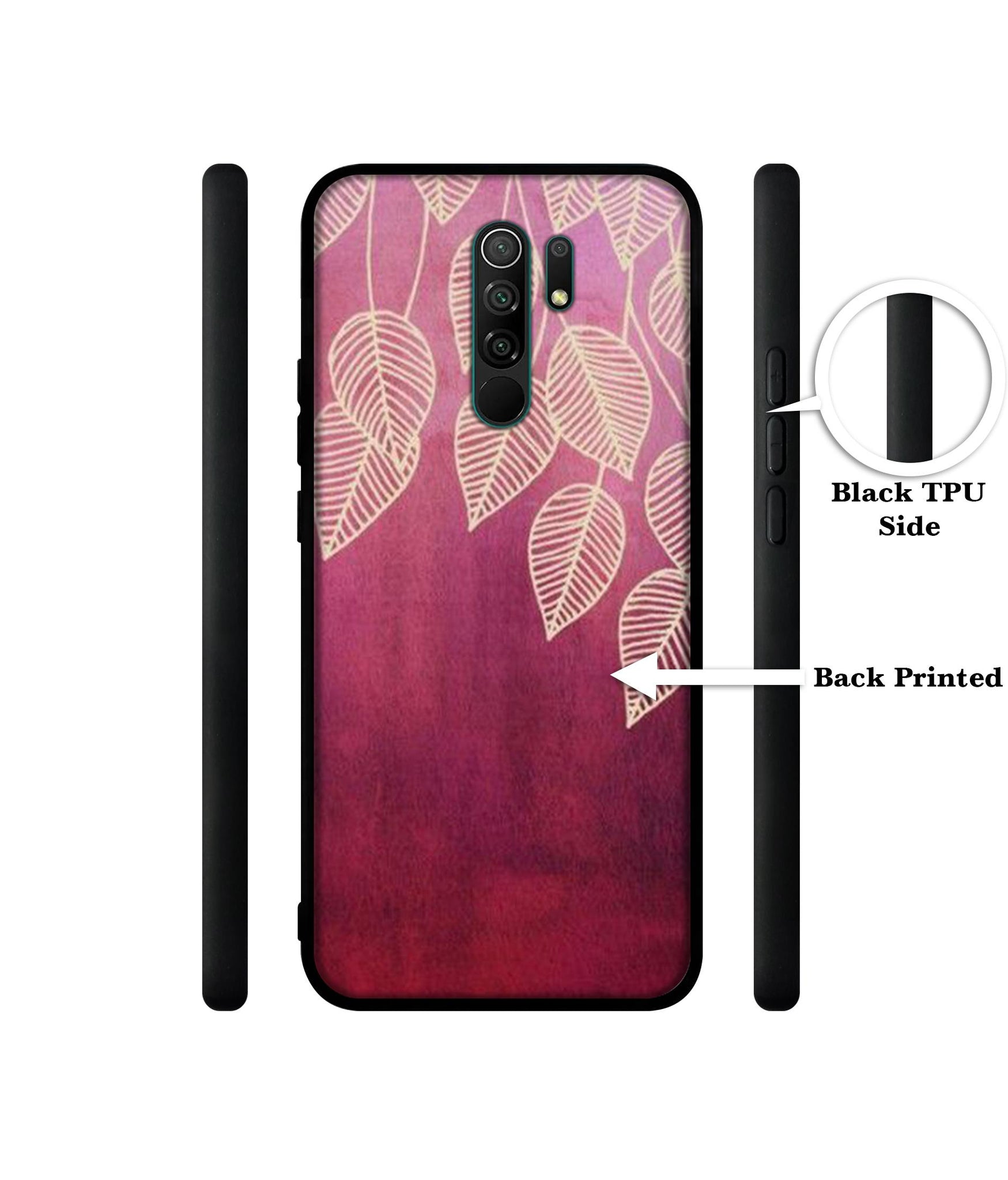 Leaf Pattern Designer 2D Printed Back Case Cover for Mi Redmi 9 Prime / Poco M2