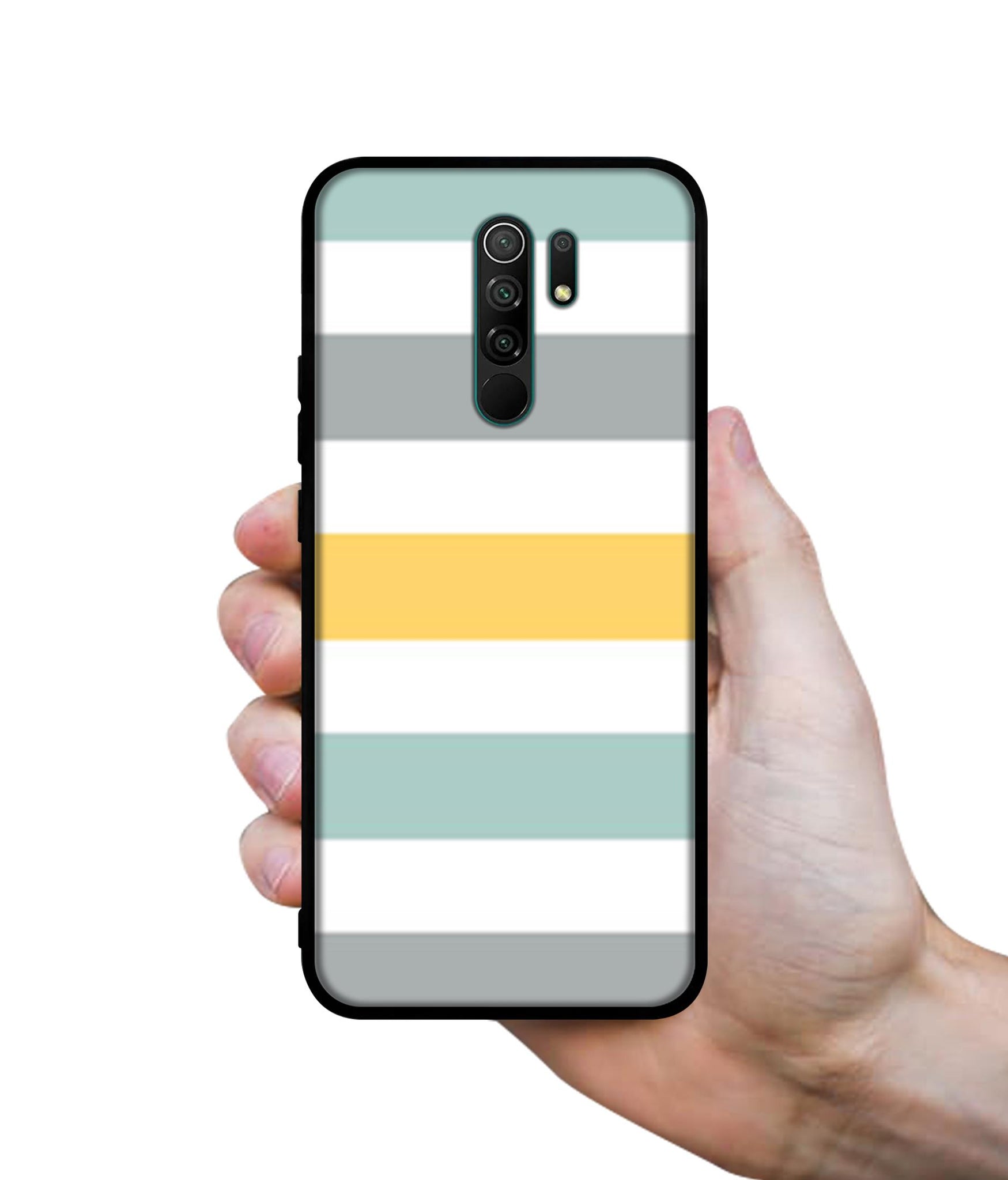 Line Texture Designer 2D Printed Back Case Cover for Mi Redmi 9 Prime / Poco M2