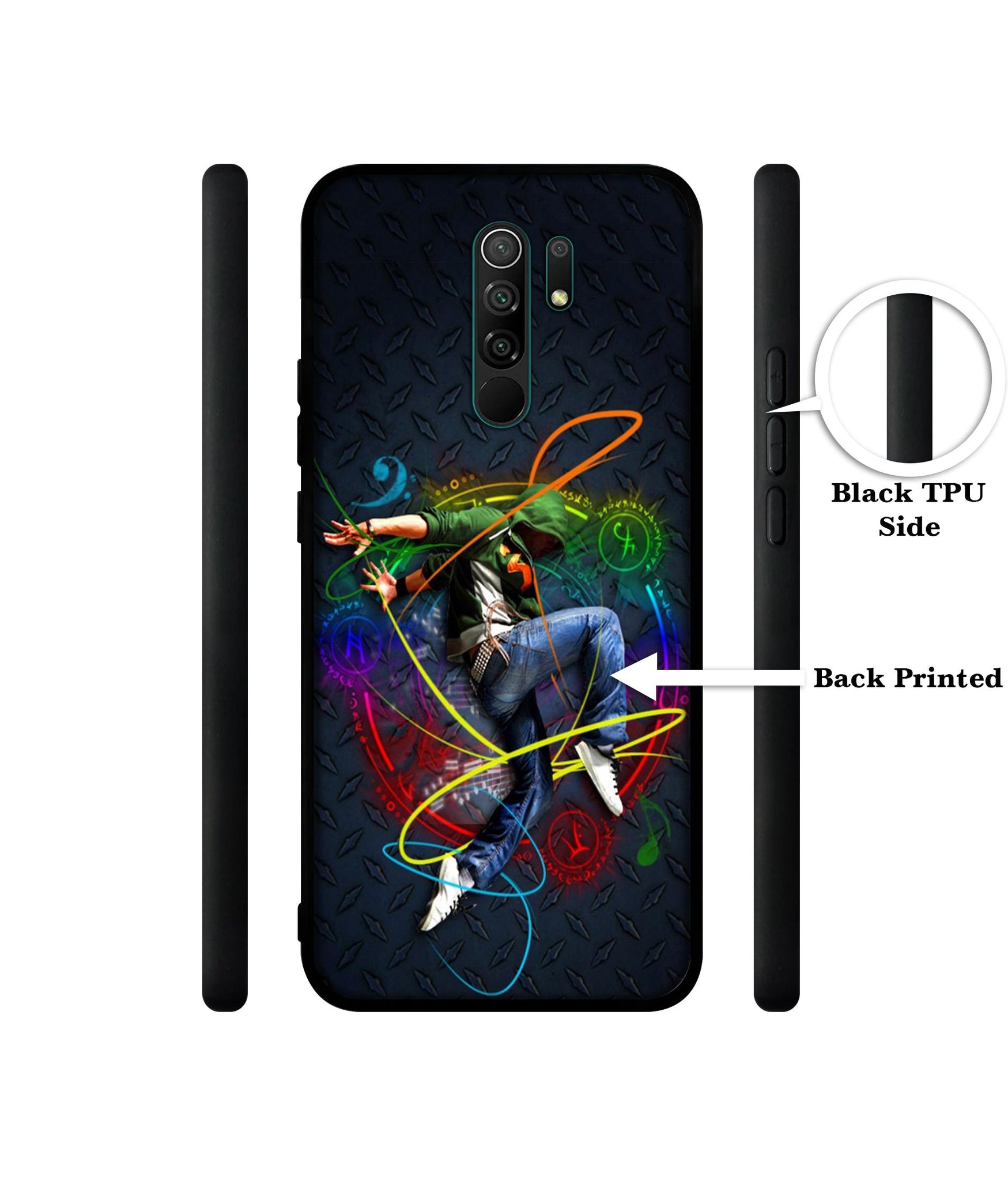 Boy With Music Designer 2D Printed Back Case Cover for Mi Redmi 9 Prime / Poco M2