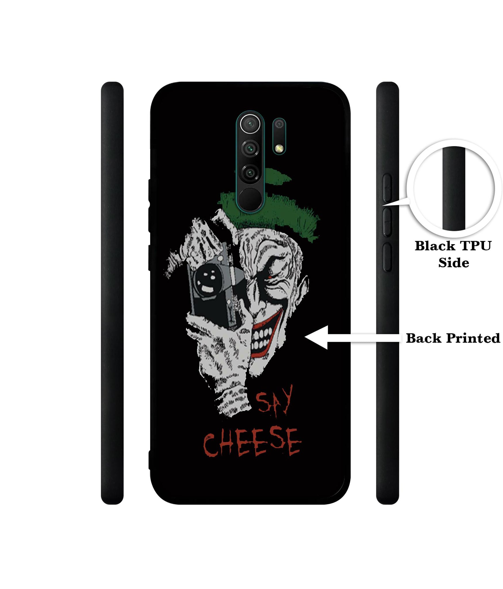 Joker Say Cheese Designer 2D Printed Back Case Cover for Mi Redmi 9 Prime / Poco M2