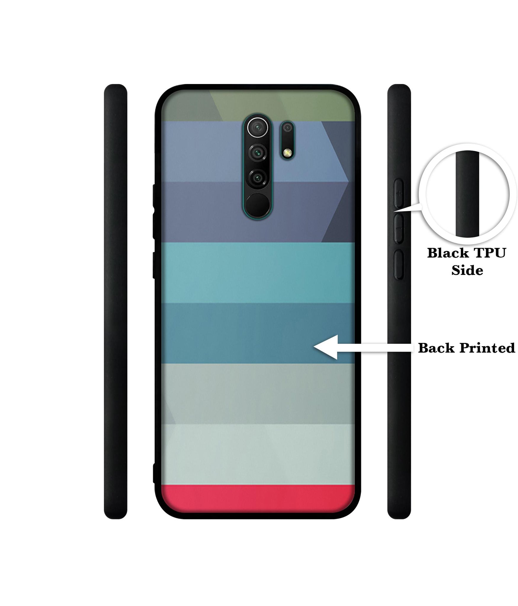 Colorful Lines Designer 2D Printed Back Case Cover for Mi Redmi 9 Prime / Poco M2