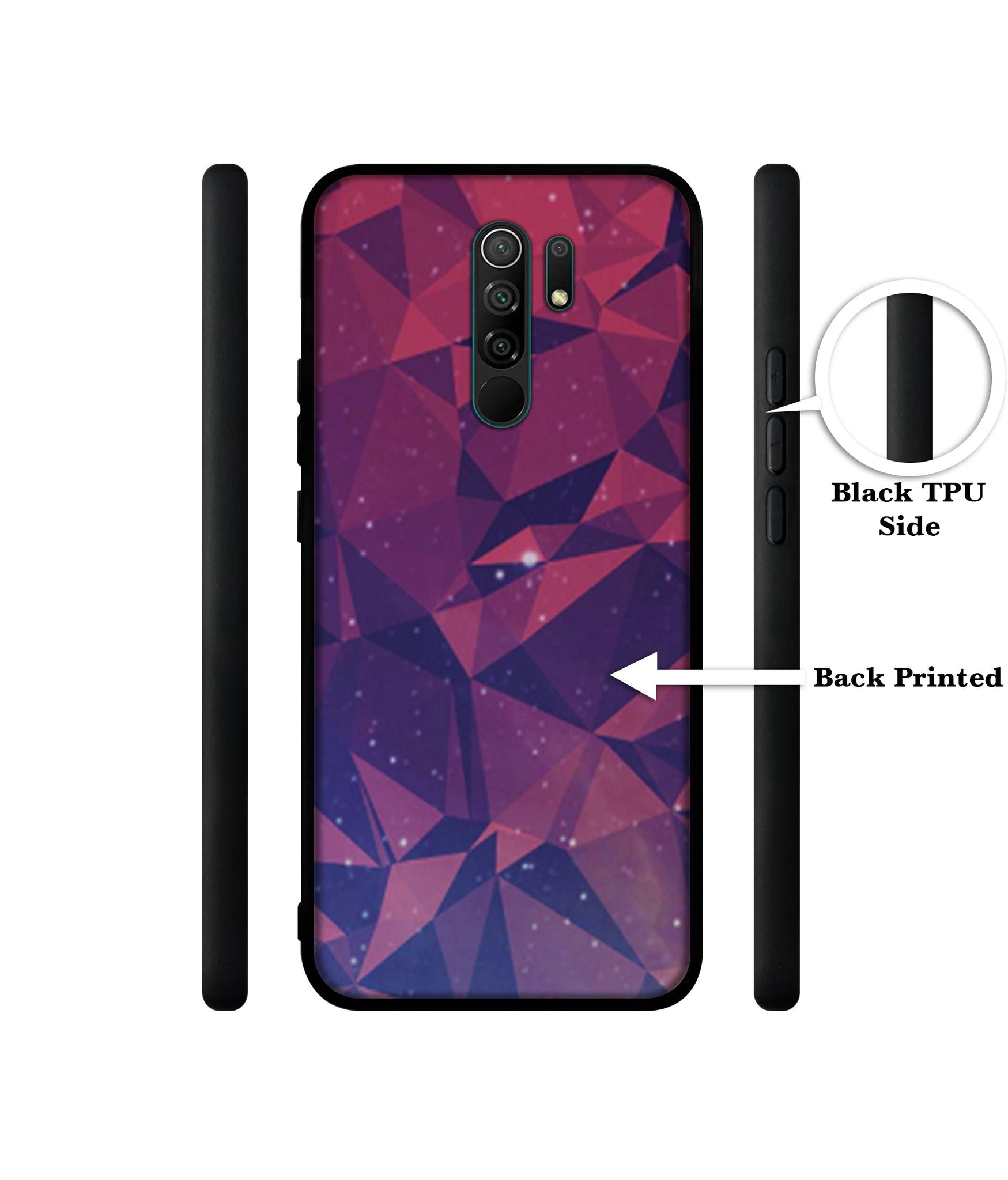 Bad Color Shape Designer 2D Printed Back Case Cover for Mi Redmi 9 Prime / Poco M2