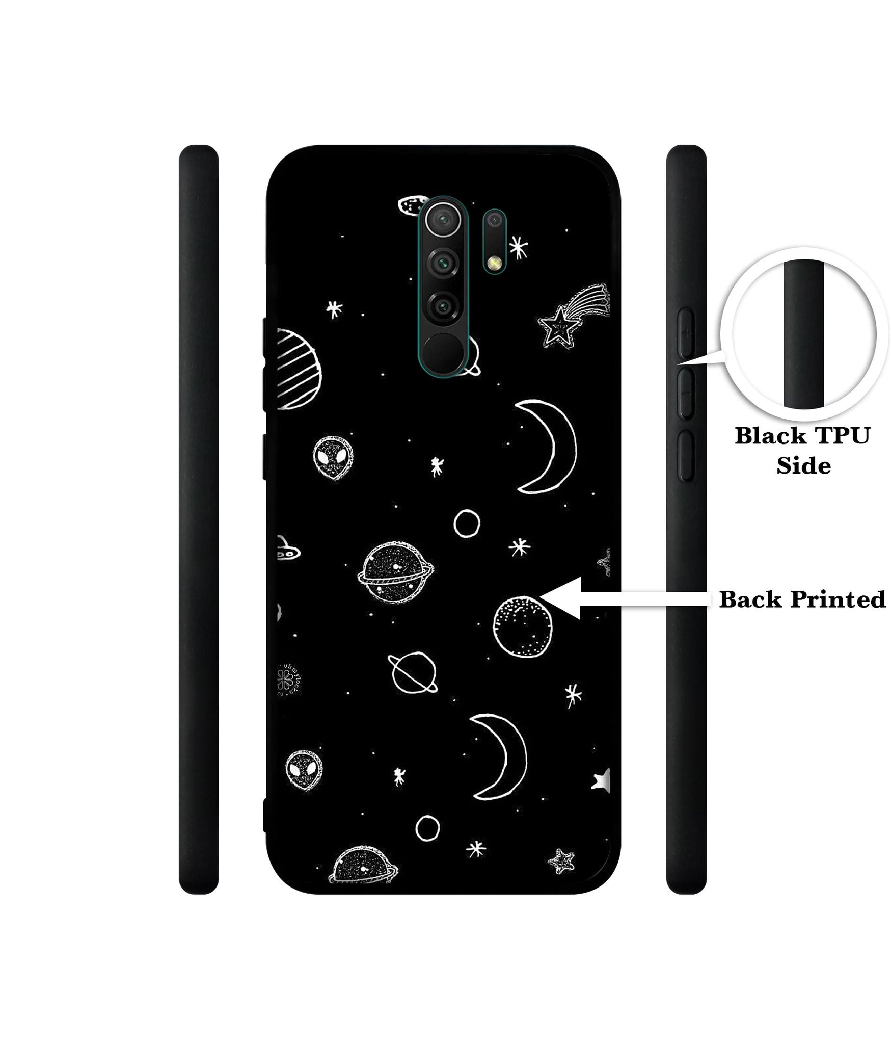 Space Stars Universe Designer 2D Printed Back Case Cover for Mi Redmi 9 Prime / Poco M2