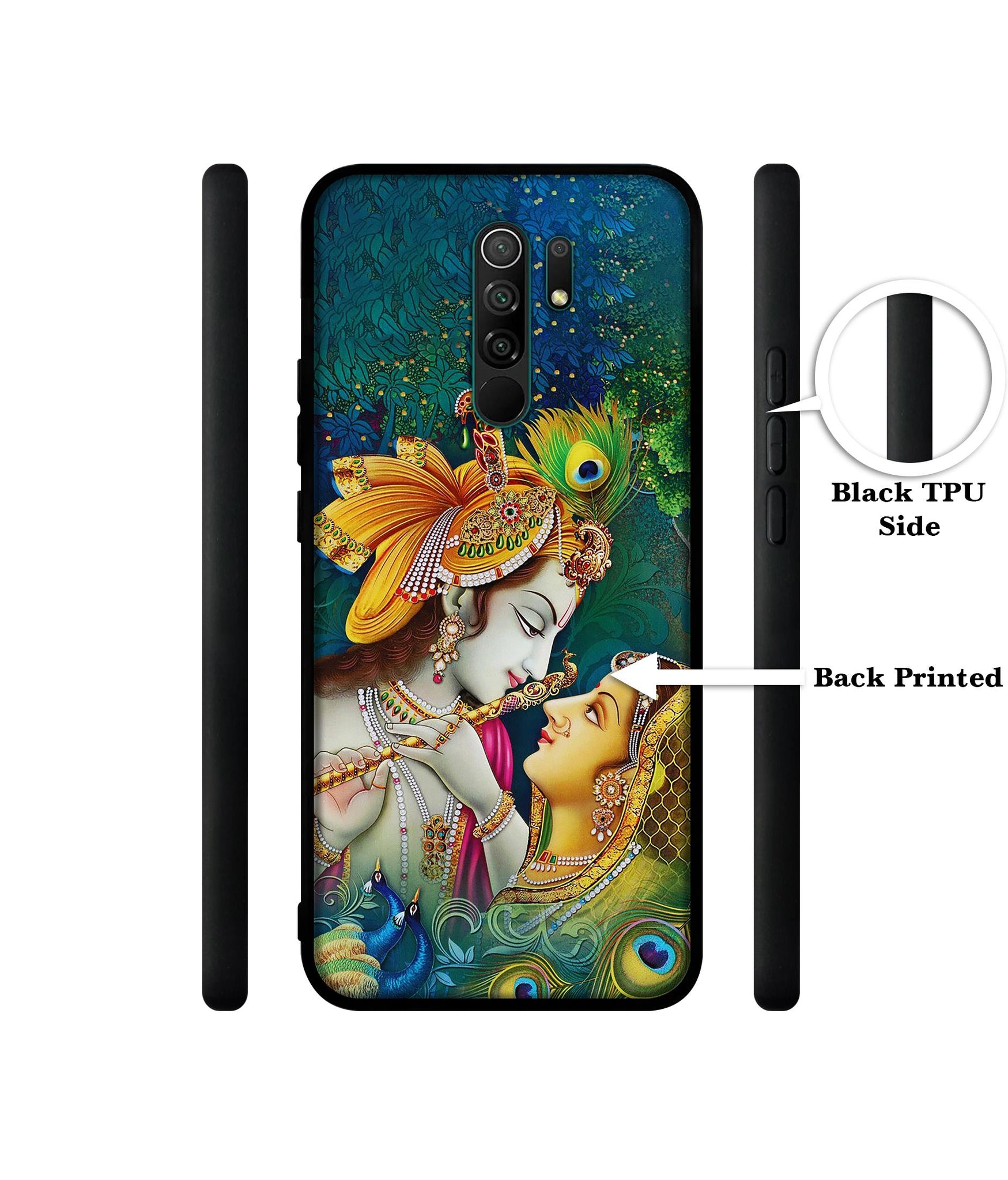 Radha Kishan Love Designer 2D Printed Back Case Cover for Mi Redmi 9 Prime / Poco M2