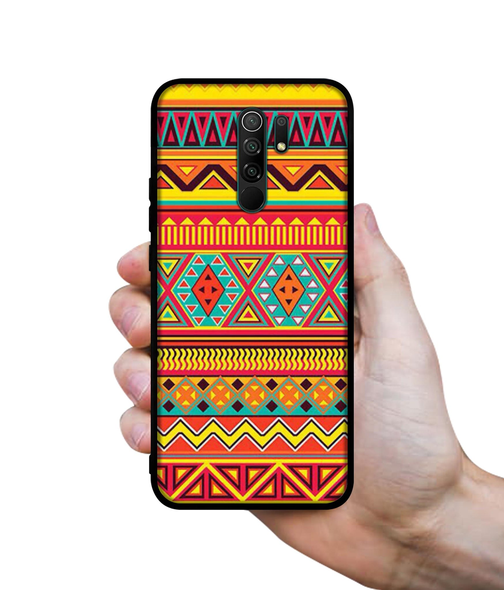 Artistic Rangoli Designer 2D Printed Back Case Cover for Mi Redmi 9 Prime / Poco M2