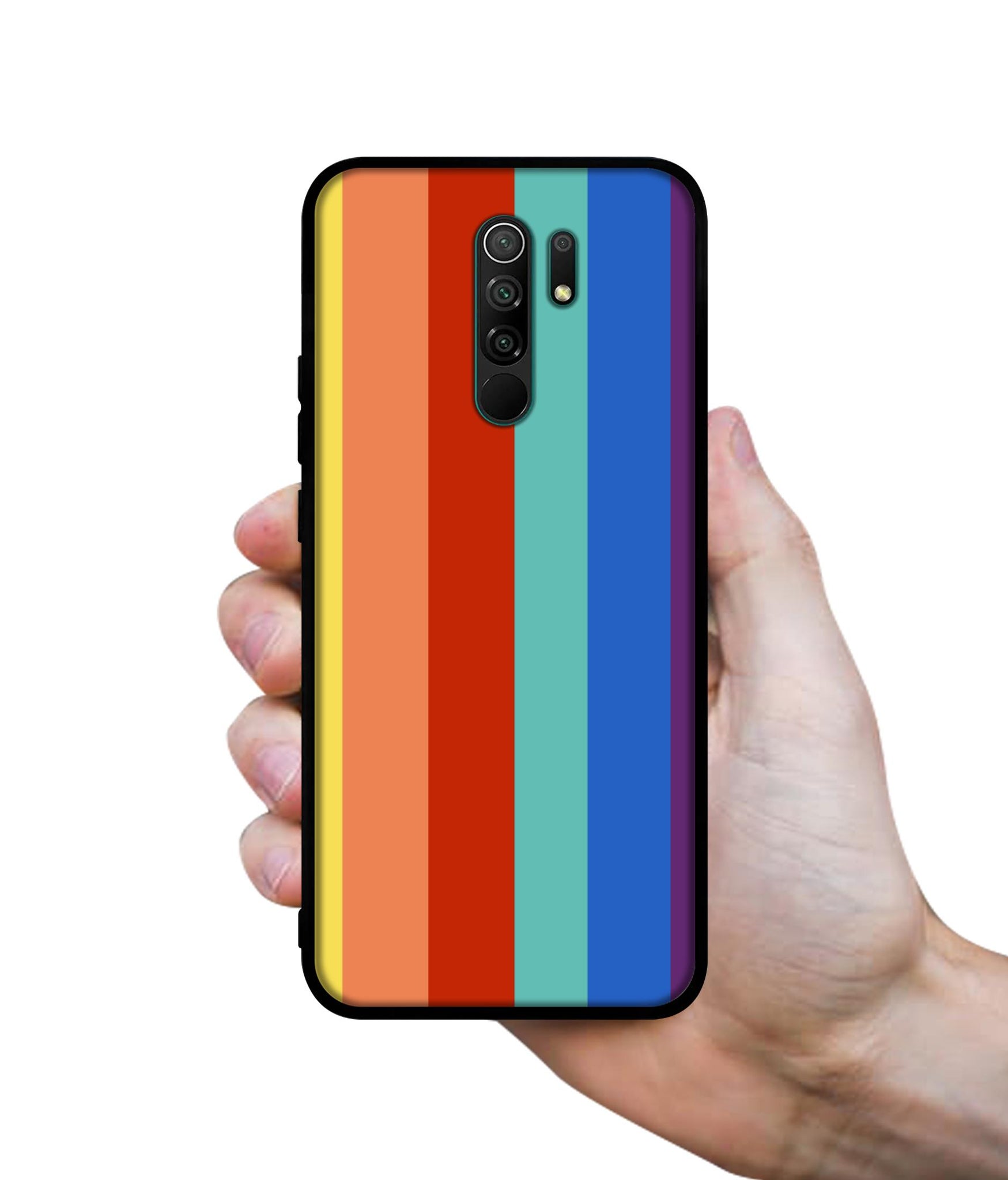 Rainbow Colors Designer 2D Printed Back Case Cover for Mi Redmi 9 Prime / Poco M2