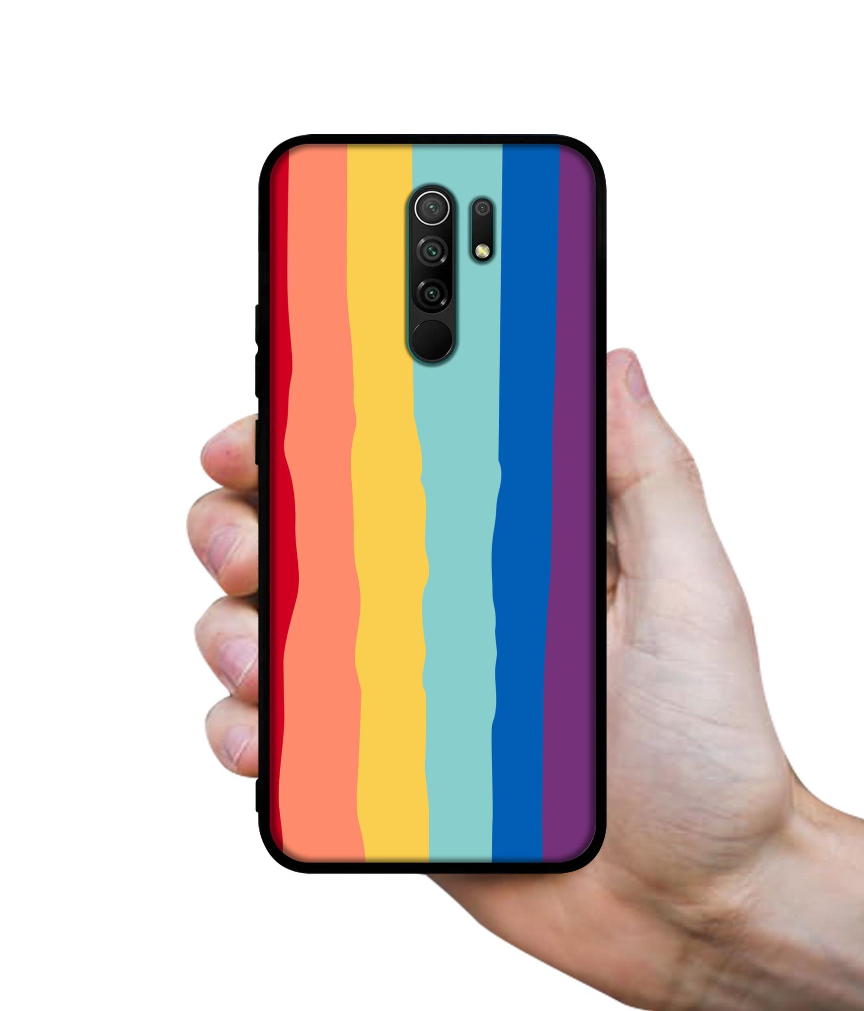 Rainbow Designer 2D Printed Back Case Cover for Mi Redmi 9 Prime / Poco M2