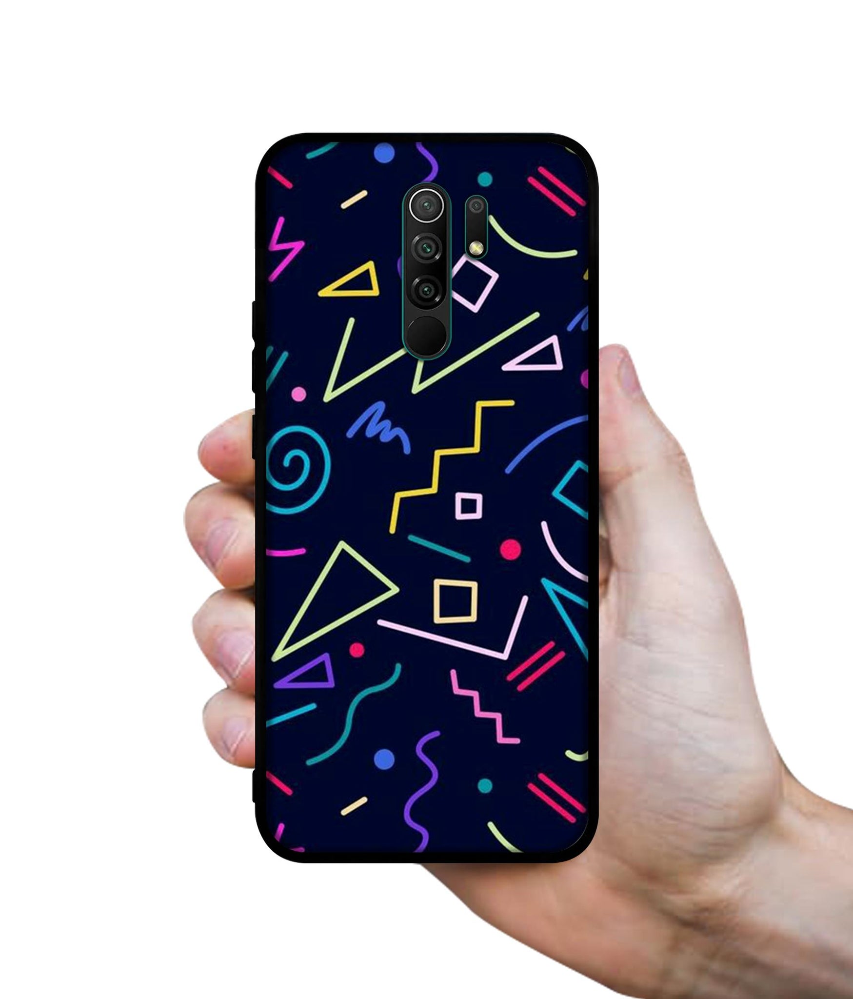 Retro Abstract Designer 2D Printed Back Case Cover for Mi Redmi 9 Prime / Poco M2