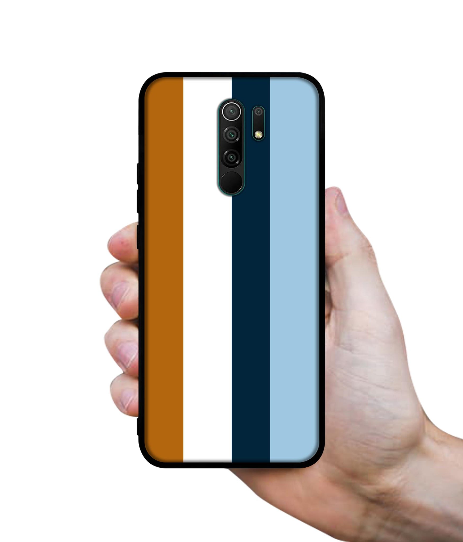 Color Stripes Designer 2D Printed Back Case Cover for Mi Redmi 9 Prime / Poco M2