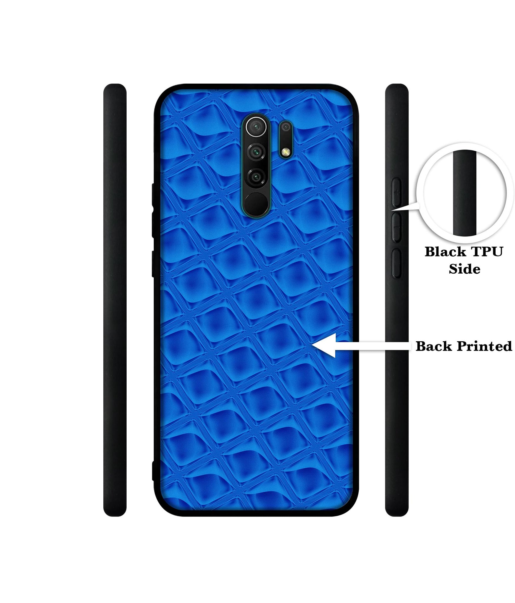 Blue Diamond Designer 2D Printed Back Case Cover for Mi Redmi 9 Prime / Poco M2