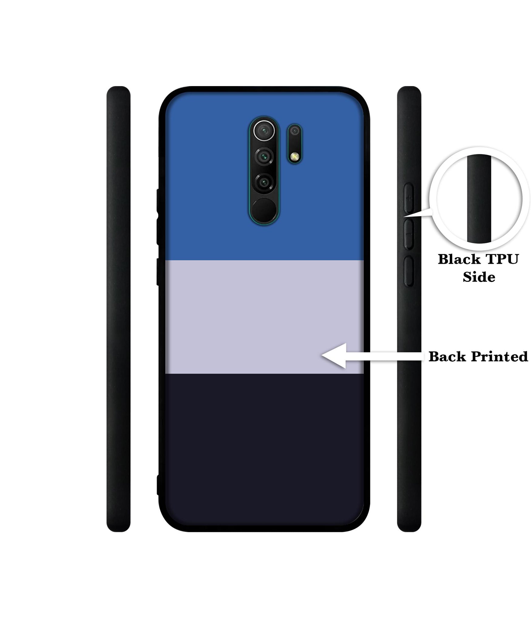 Three Color Stripes Designer 2D Printed Back Case Cover for Mi Redmi 9 Prime / Poco M2