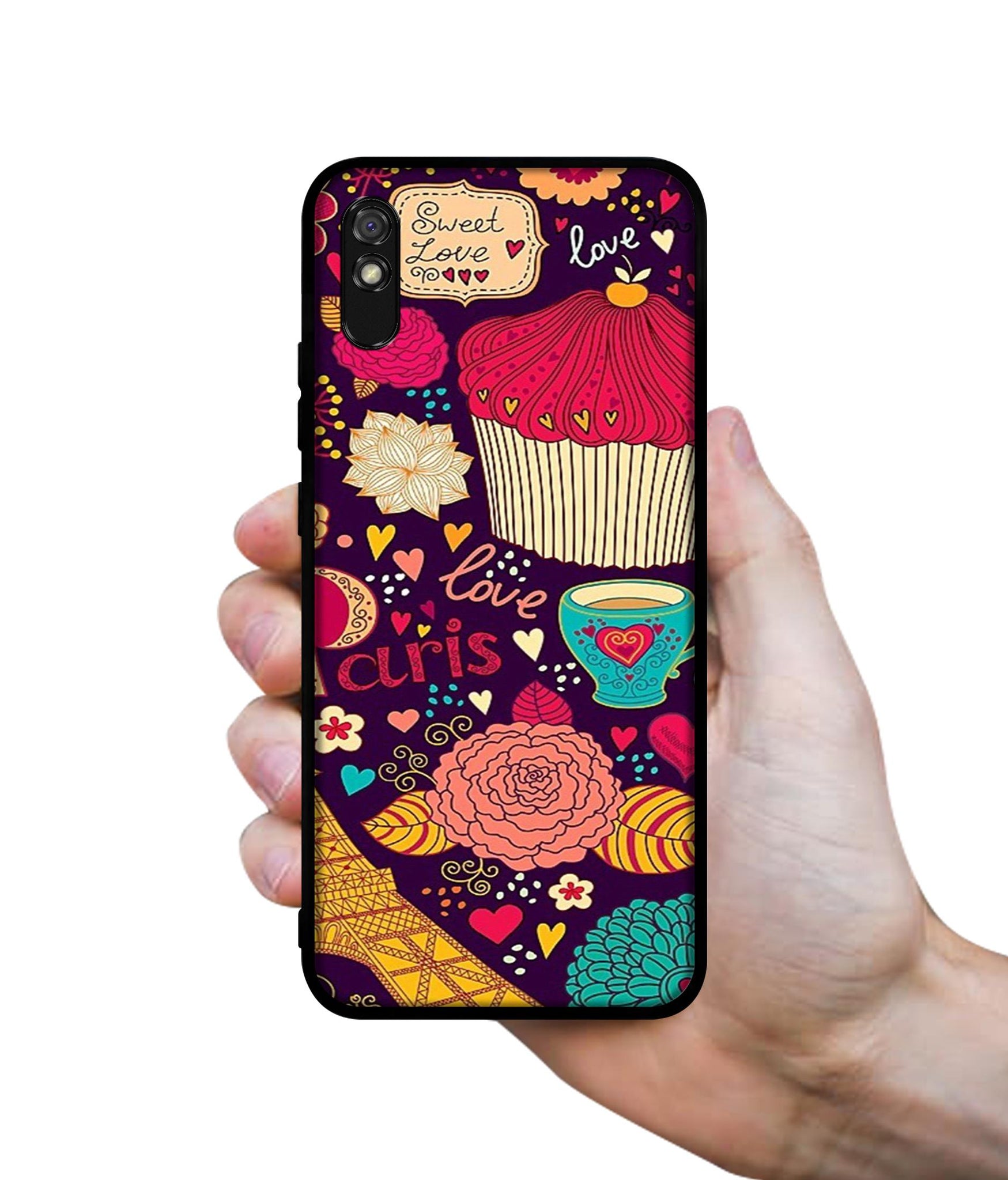 Paris Flower Love Designer 2D Printed Back Case Cover for Mi Redmi 9A / 9A Sport / 9i / 9i Sport