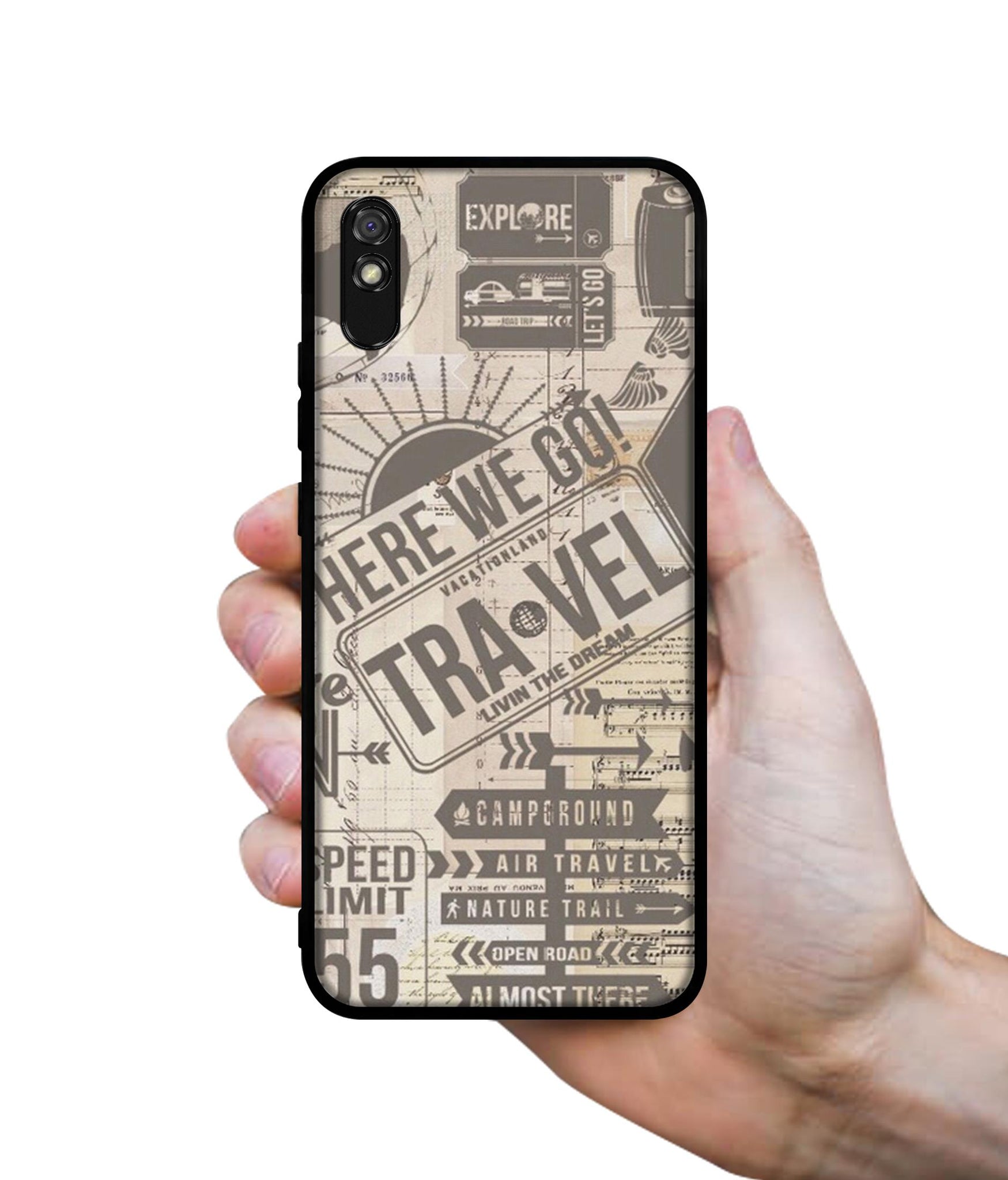 Travel Designer 2D Printed Back Case Cover for Mi Redmi 9A / 9A Sport / 9i / 9i Sport