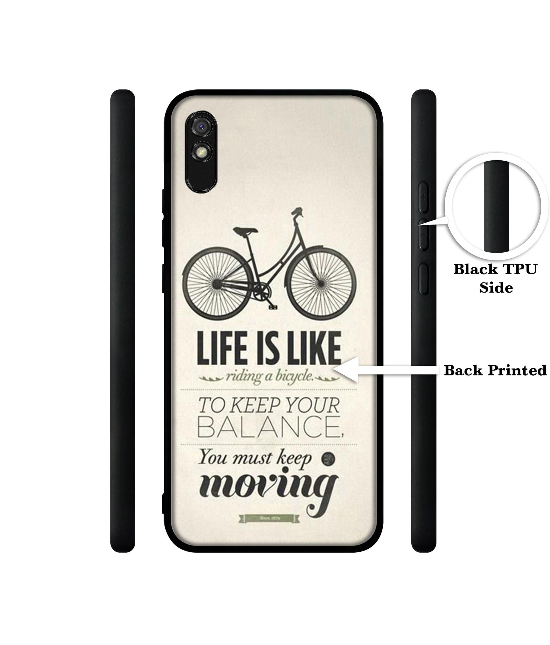 Life is Like Moving Designer 2D Printed Back Case Cover for Mi Redmi 9A / 9A Sport / 9i / 9i Sport