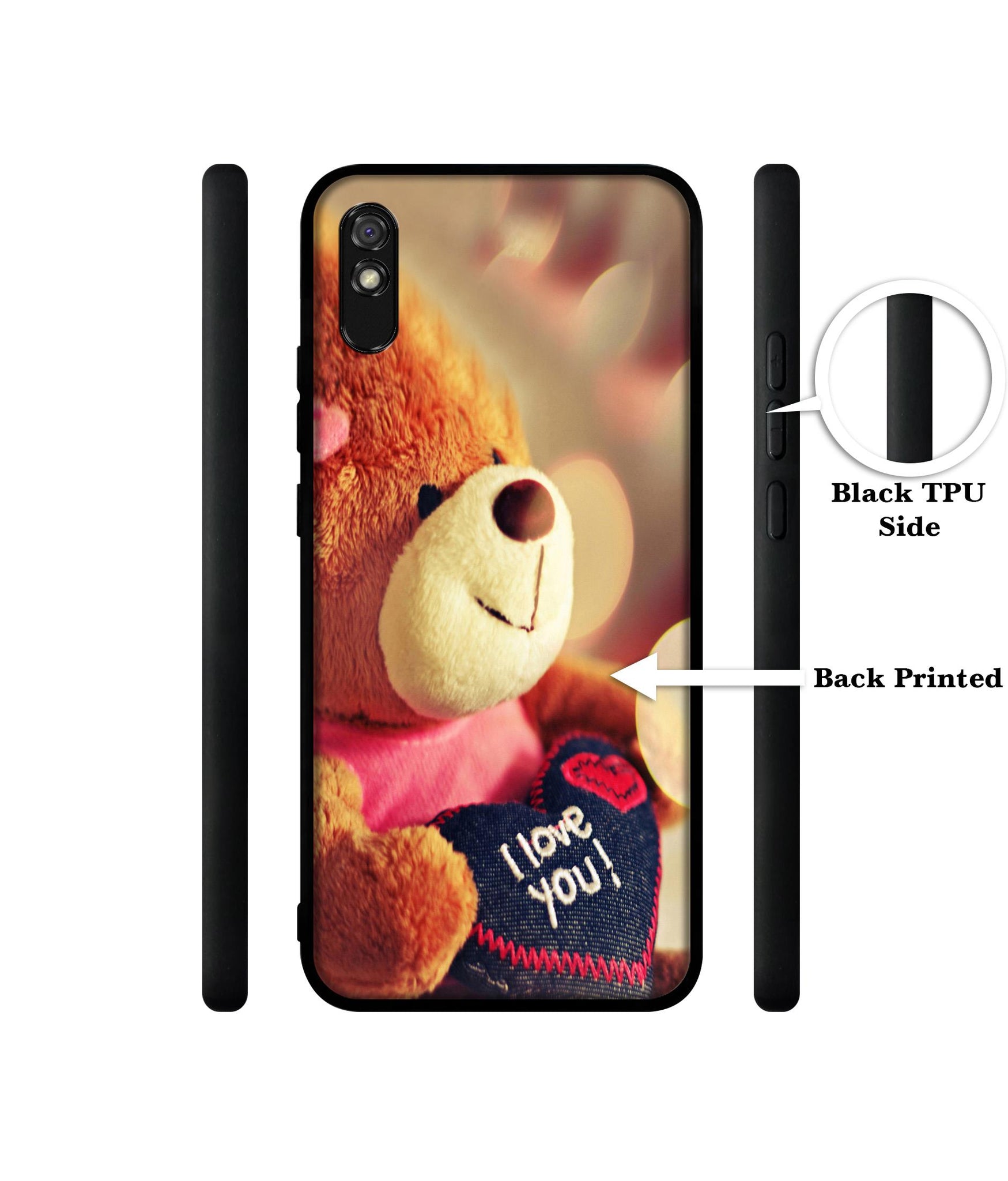 Teddy Bear Designer 2D Printed Back Case Cover for Mi Redmi 9A / 9A Sport / 9i / 9i Sport
