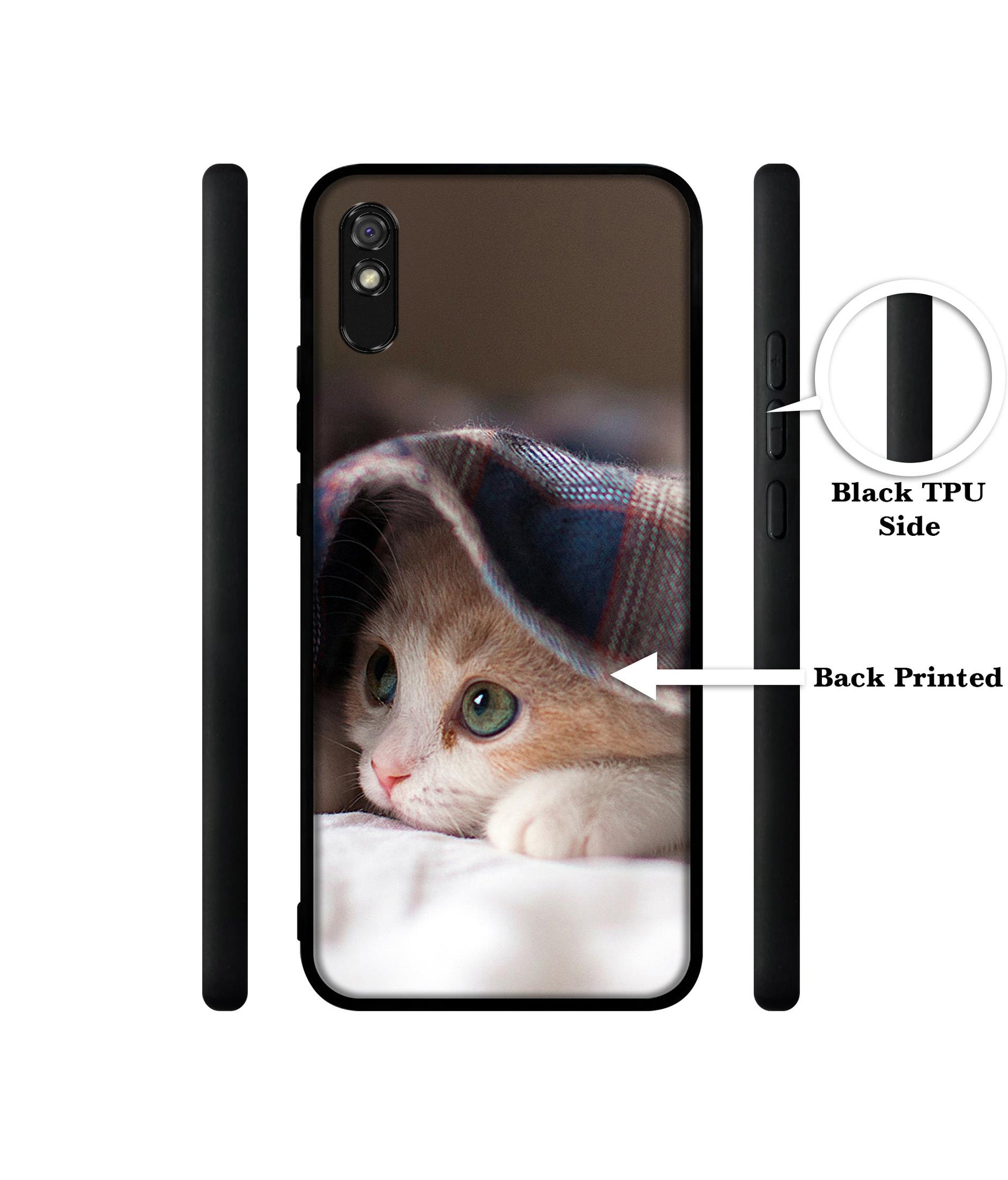 Sleepy Kitten Designer 2D Printed Back Case Cover for Mi Redmi 9A / 9A Sport / 9i / 9i Sport