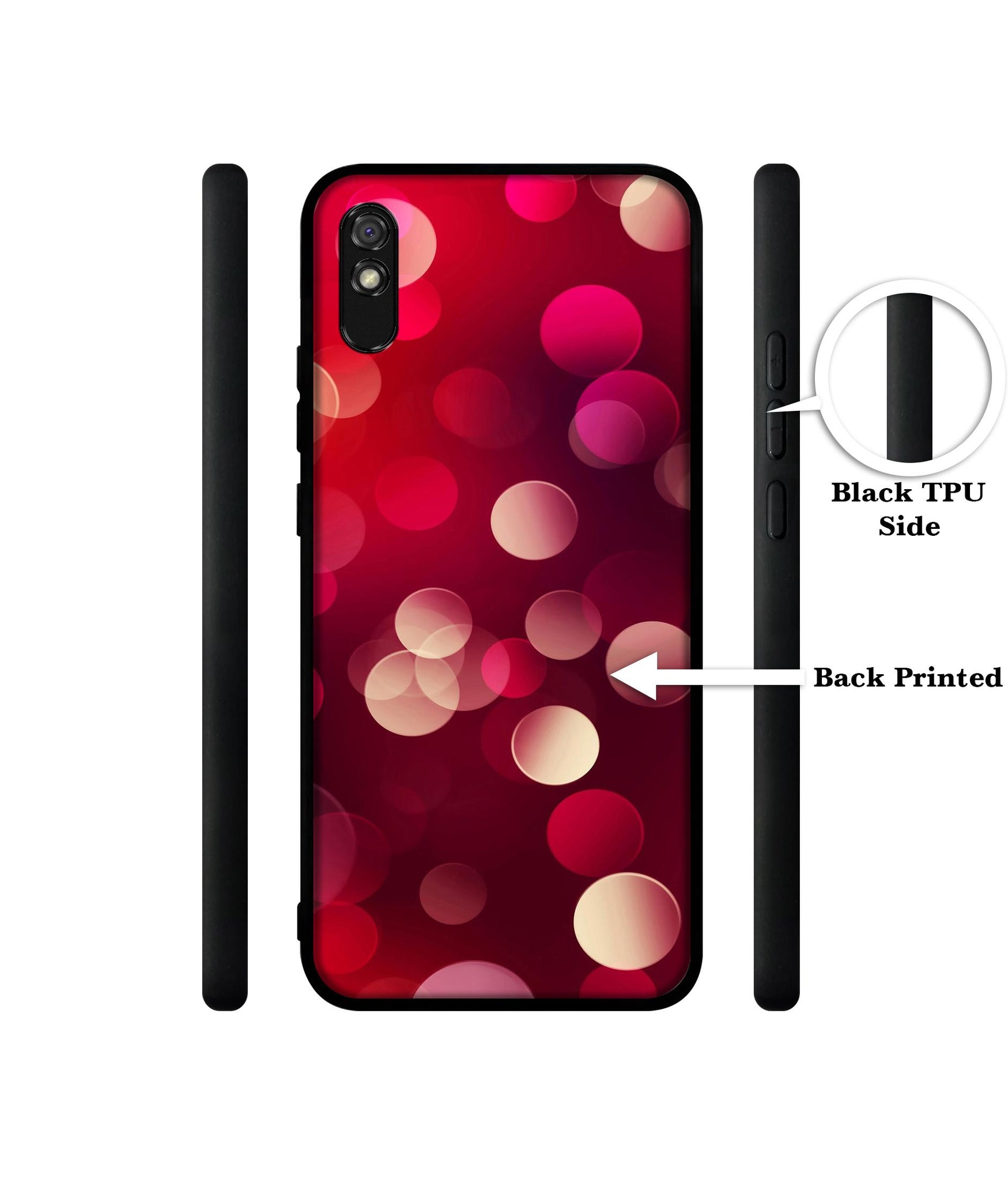 3D Circles Designer 2D Printed Back Case Cover for Mi Redmi 9A / 9A Sport / 9i / 9i Sport