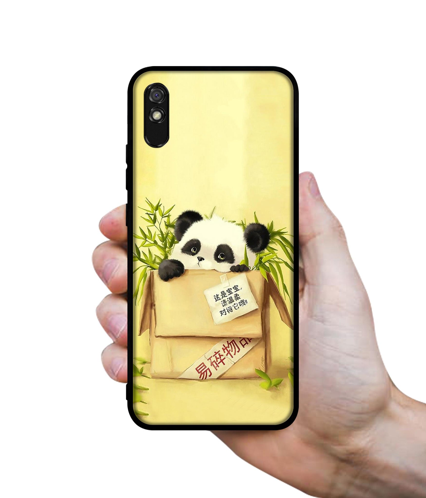 Panda In Box Designer 2D Printed Back Case Cover for Mi Redmi 9A / 9A Sport / 9i / 9i Sport