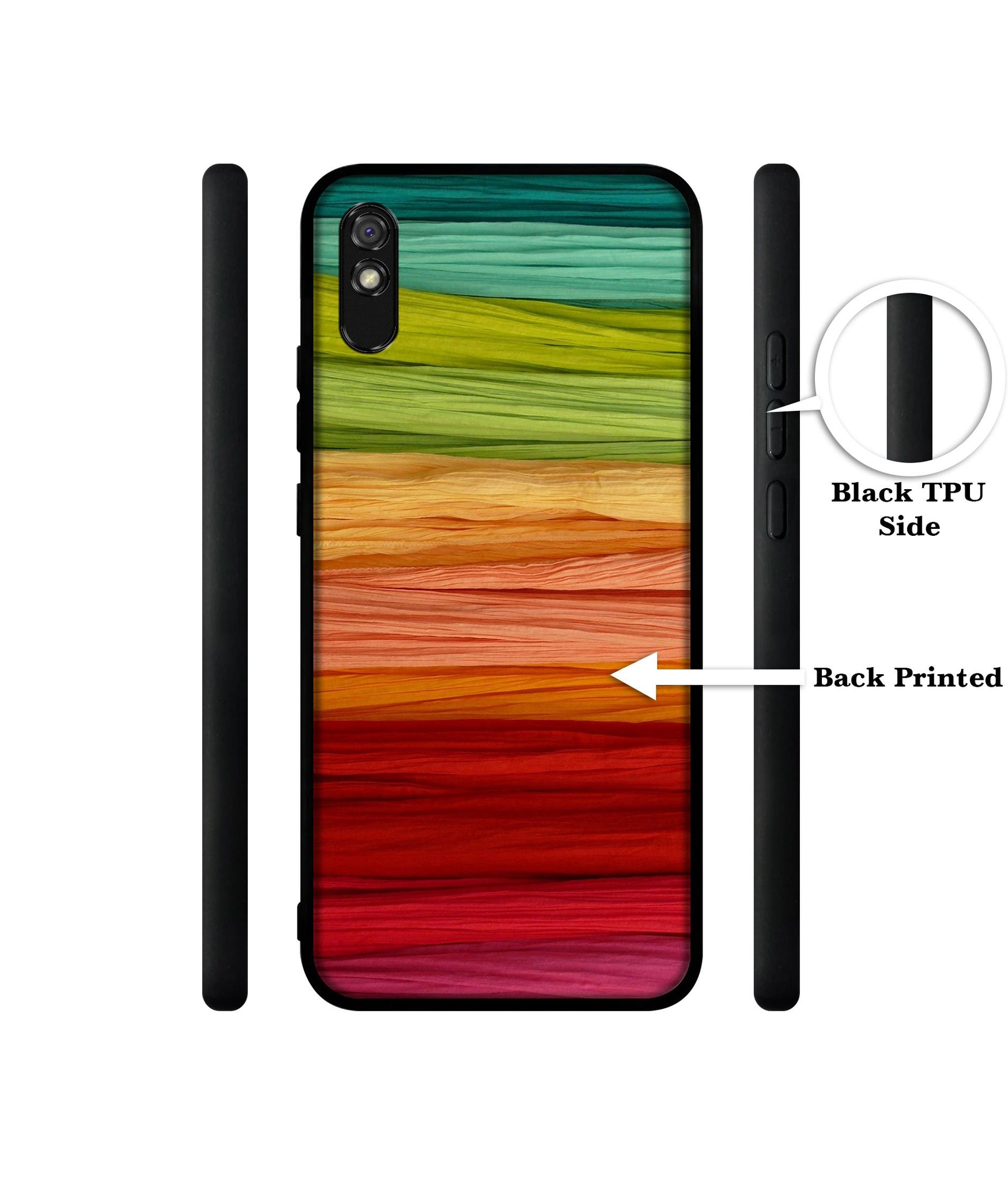 Colorful Thread Designer 2D Printed Back Case Cover for Mi Redmi 9A / 9A Sport / 9i / 9i Sport