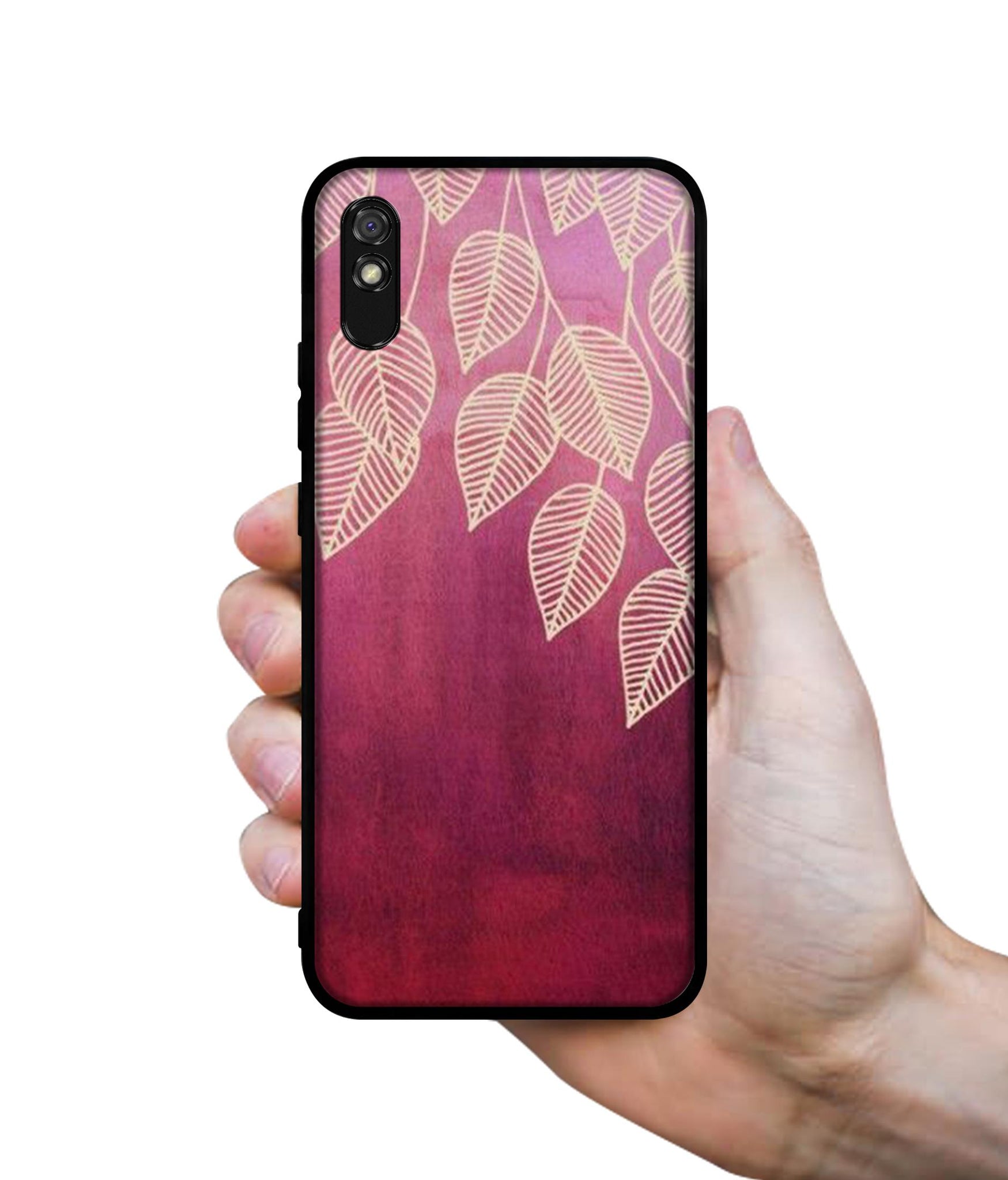 Leaf Pattern Designer 2D Printed Back Case Cover for Mi Redmi 9A / 9A Sport / 9i / 9i Sport