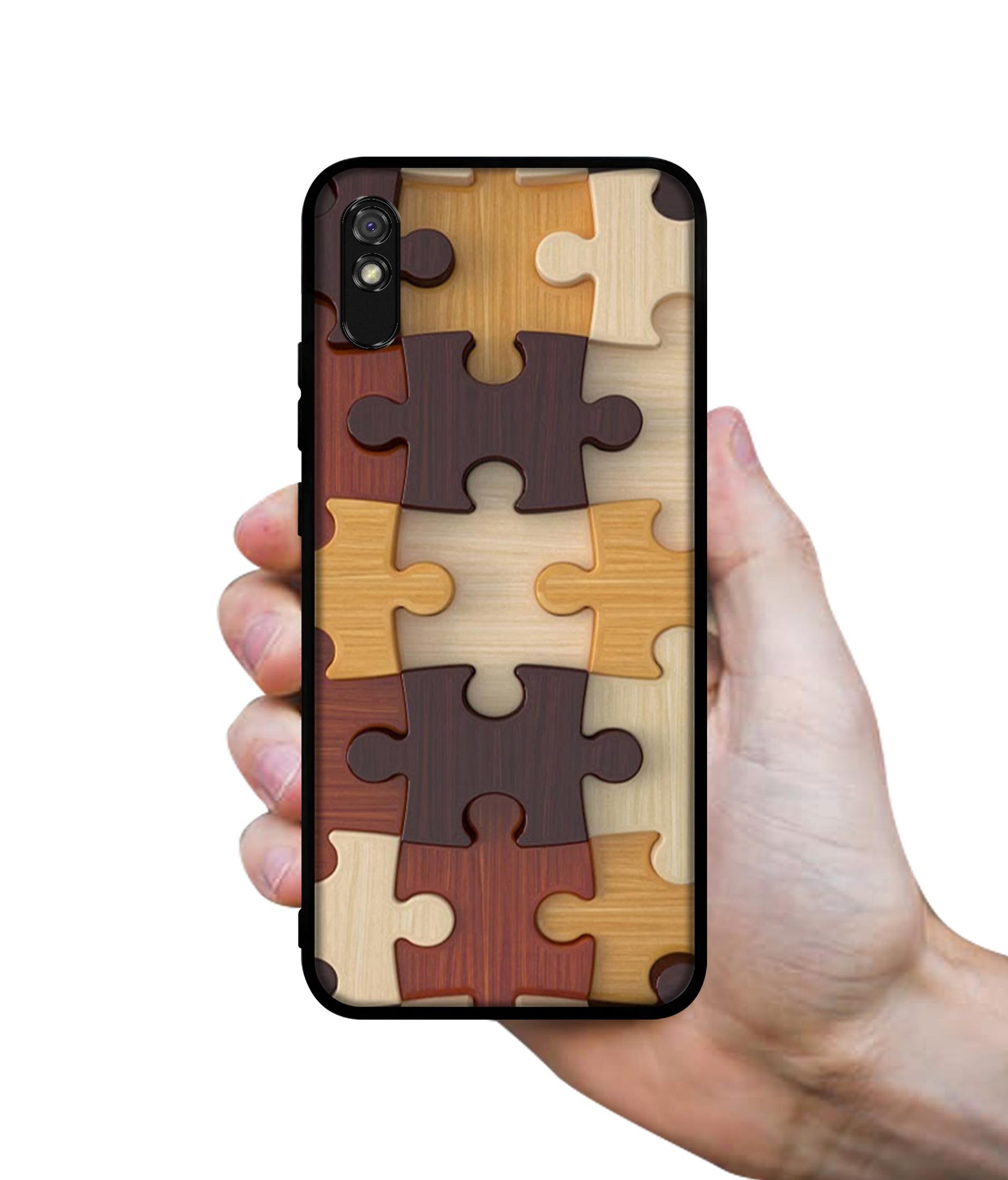 Puzzle Pattern Designer 2D Printed Back Case Cover for Mi Redmi 9A / 9A Sport / 9i / 9i Sport