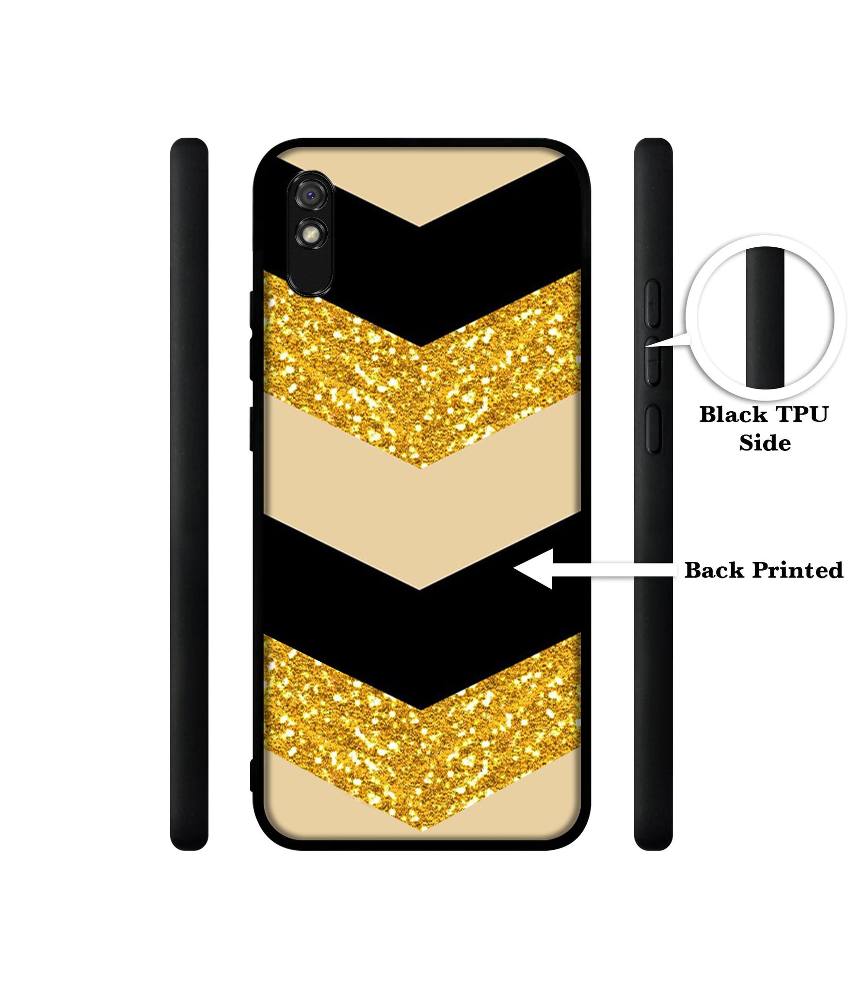 Black & Gold Designer 2D Printed Back Case Cover for Mi Redmi 9A / 9A Sport / 9i / 9i Sport