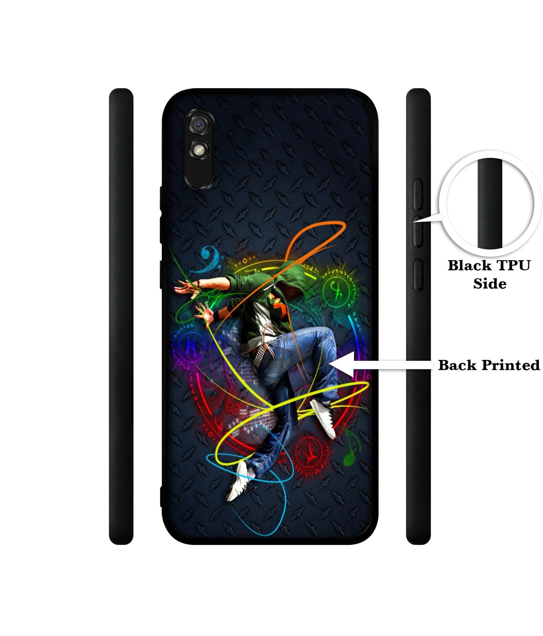 Boy With Music Designer 2D Printed Back Case Cover for Mi Redmi 9A / 9A Sport / 9i / 9i Sport