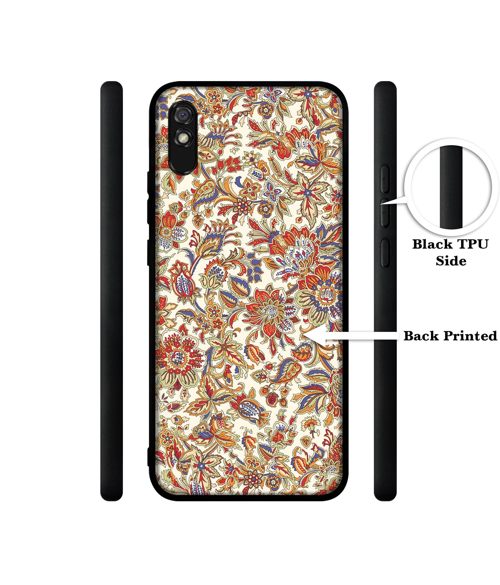 Floral Designer 2D Printed Back Case Cover for Mi Redmi 9A / 9A Sport / 9i / 9i Sport