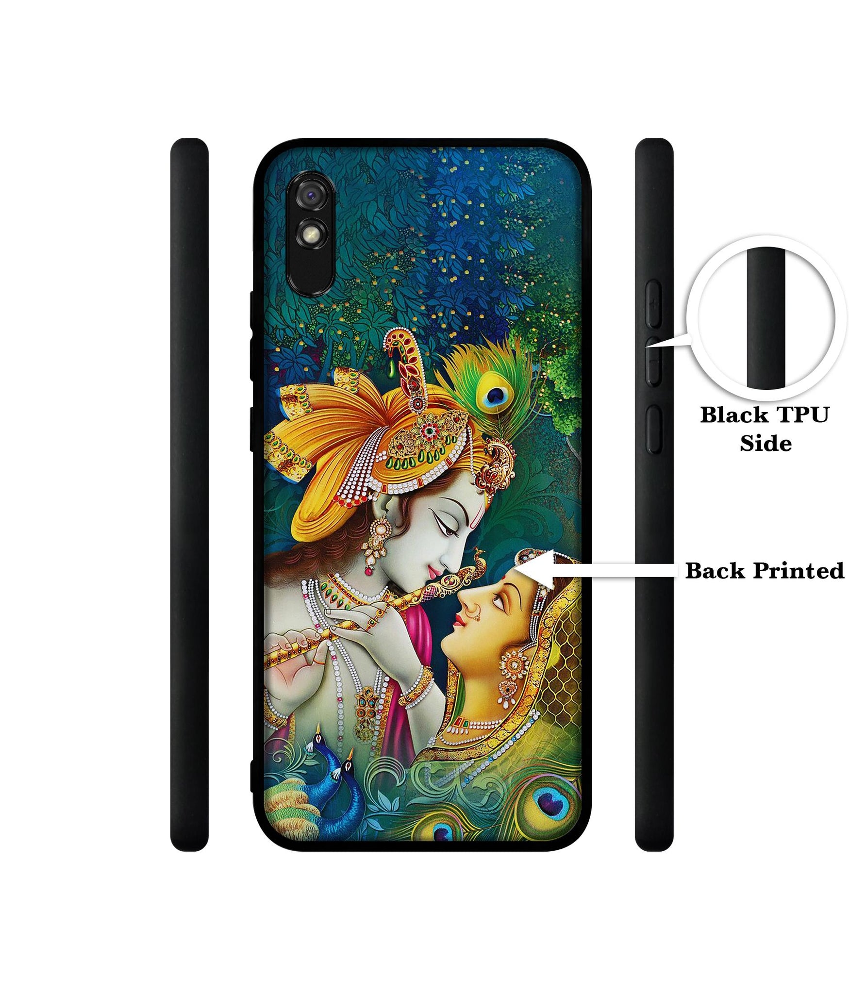 Radha Kishan Love Designer 2D Printed Back Case Cover for Mi Redmi 9A / 9A Sport / 9i / 9i Sport