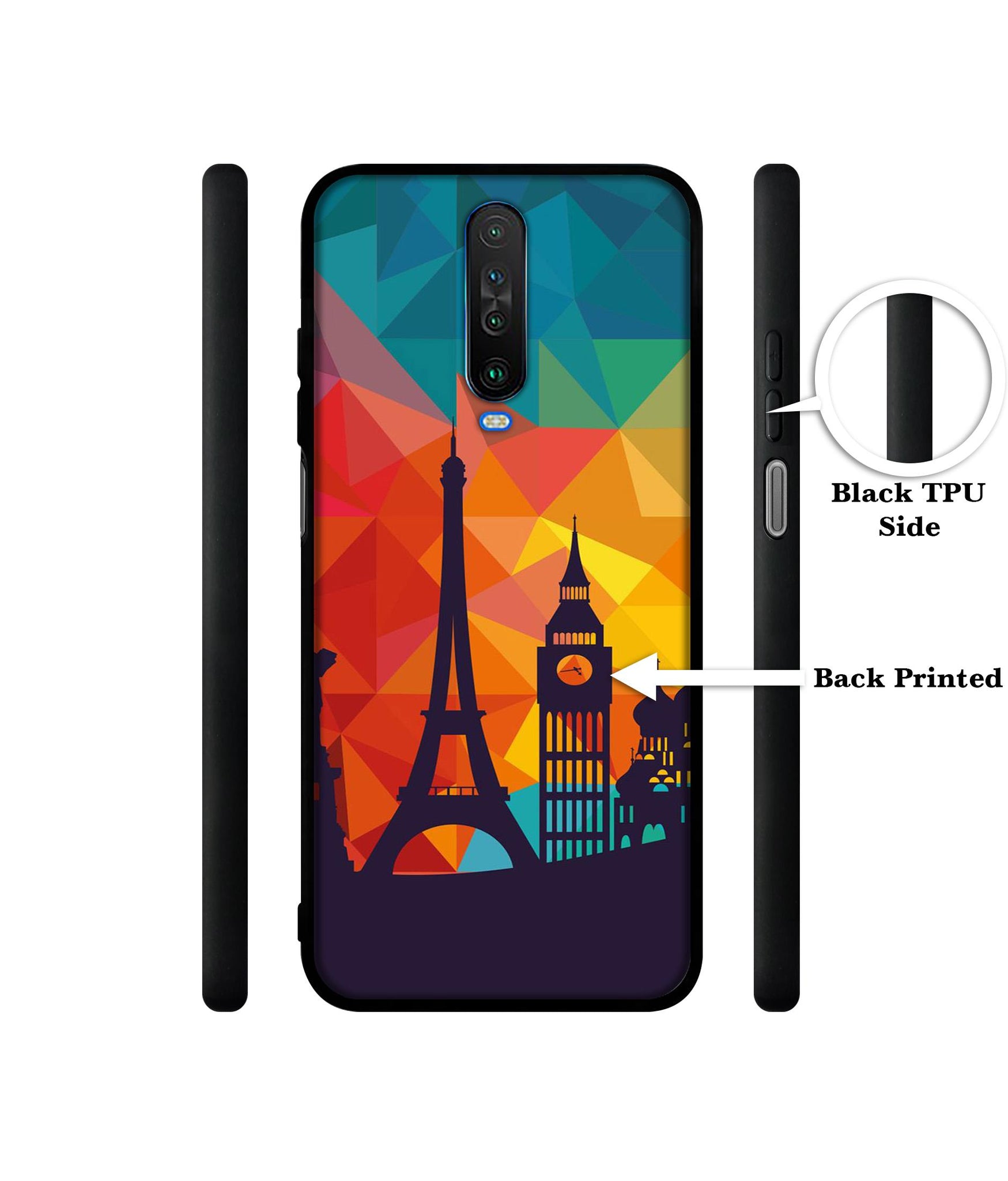 Colored Paris Designer 2D Printed Back Case Cover for Mi Redmi K30 4G / Poco X2 4G