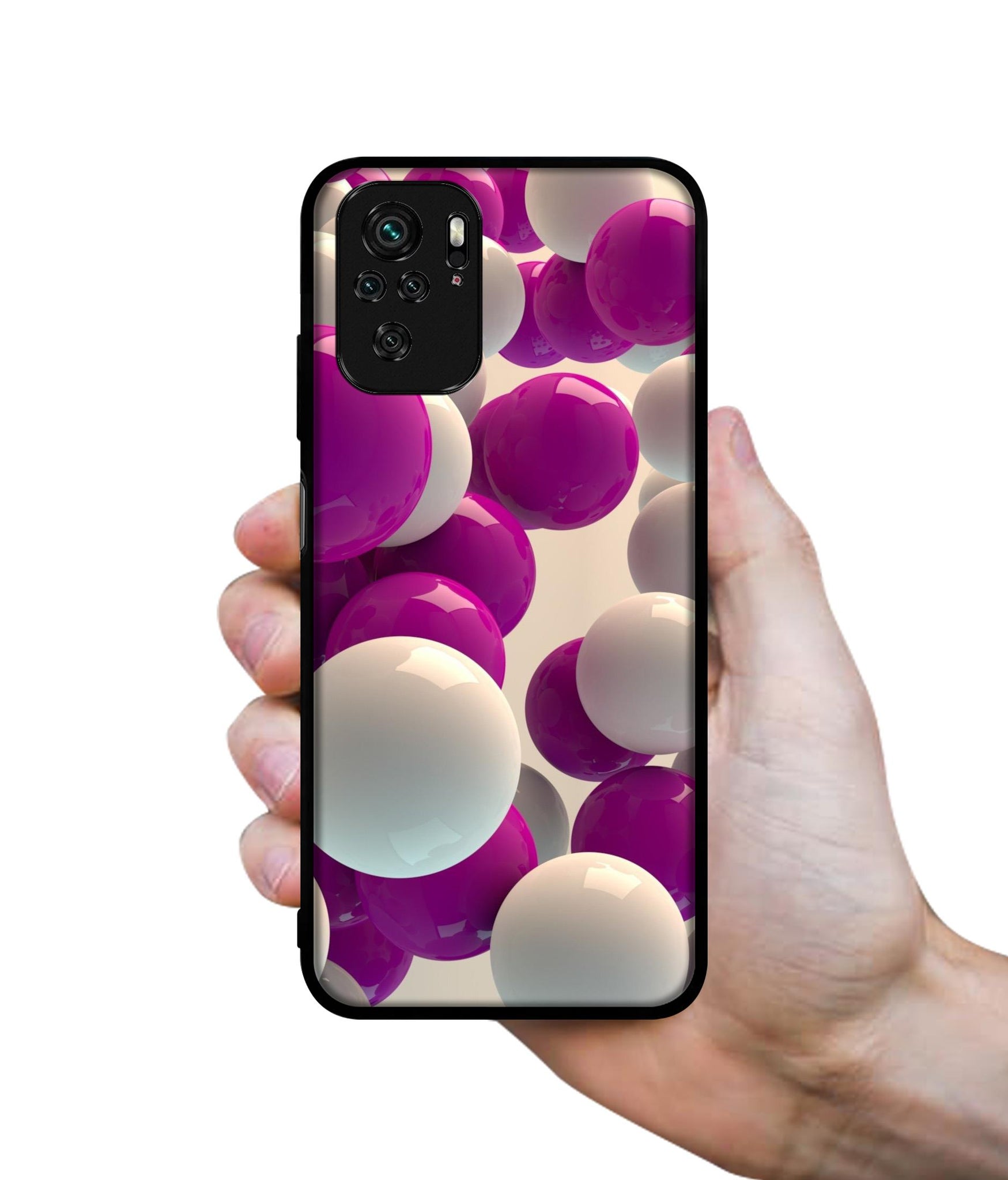 3D Balloons Designer 2D Printed Back Case Cover for Mi Redmi Note 10 / Note 10S