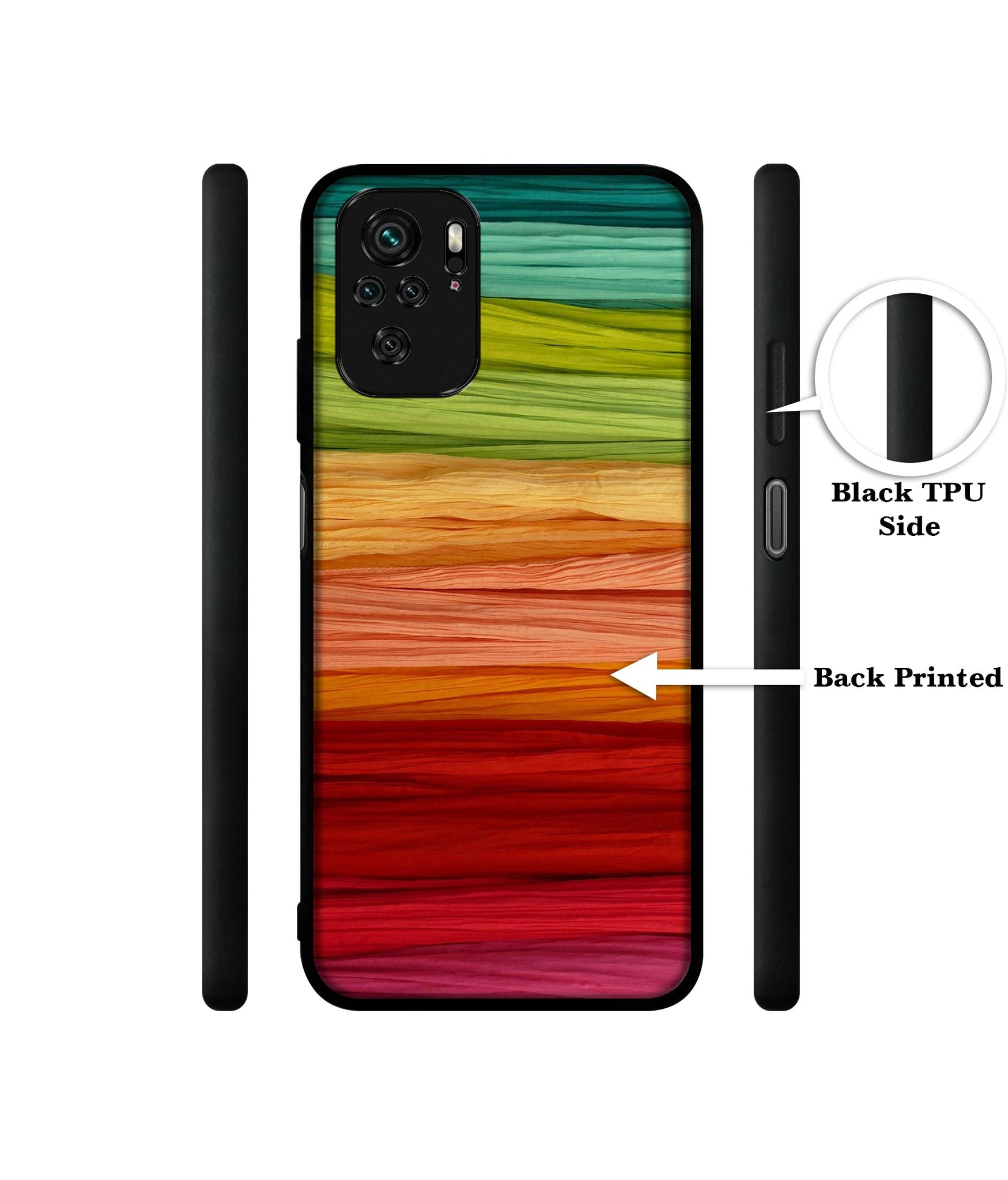 Colorful Thread Designer 2D Printed Back Case Cover for Mi Redmi Note 10 / Note 10S