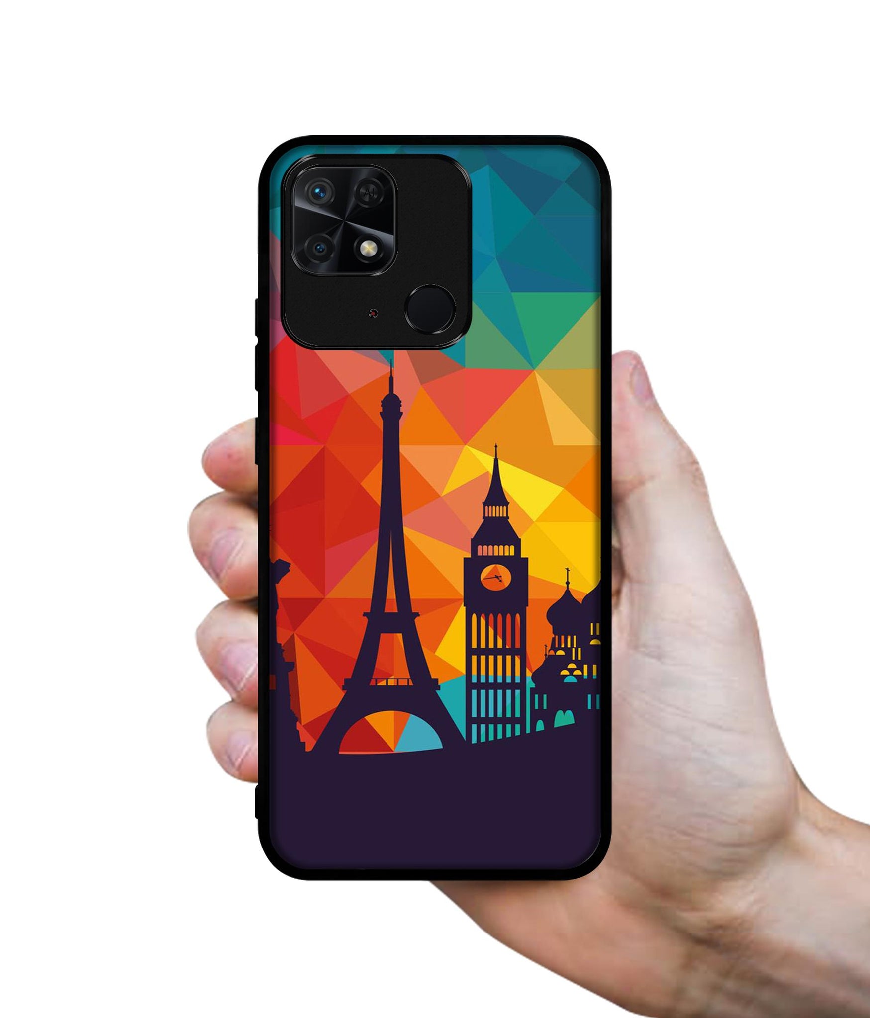 Colored Paris Designer 2D Printed Back Case Cover for Mi Redmi 10 4G / 10C 4G / 10 Power 4G