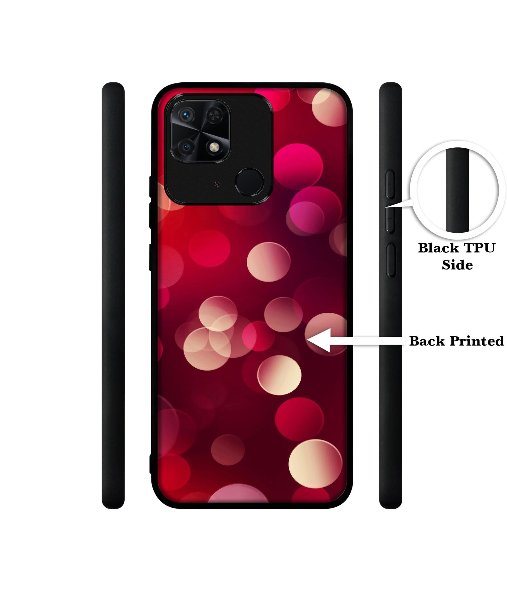 3D Circles Designer 2D Printed Back Case Cover for Mi Redmi 10 4G / 10C 4G / 10 Power 4G