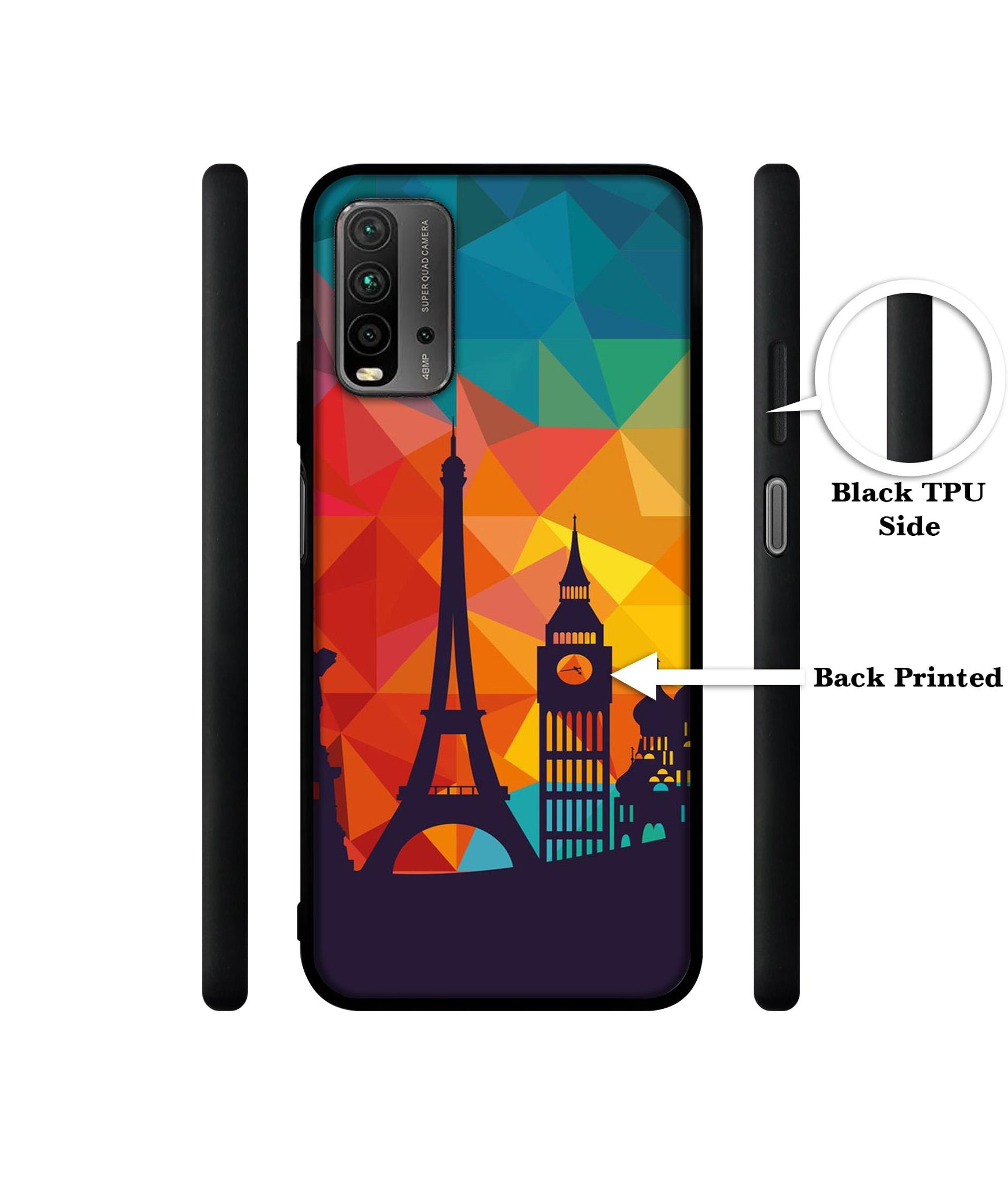 Colored Paris Designer 2D Printed Back Case Cover for Mi Redmi 9 Power 4G