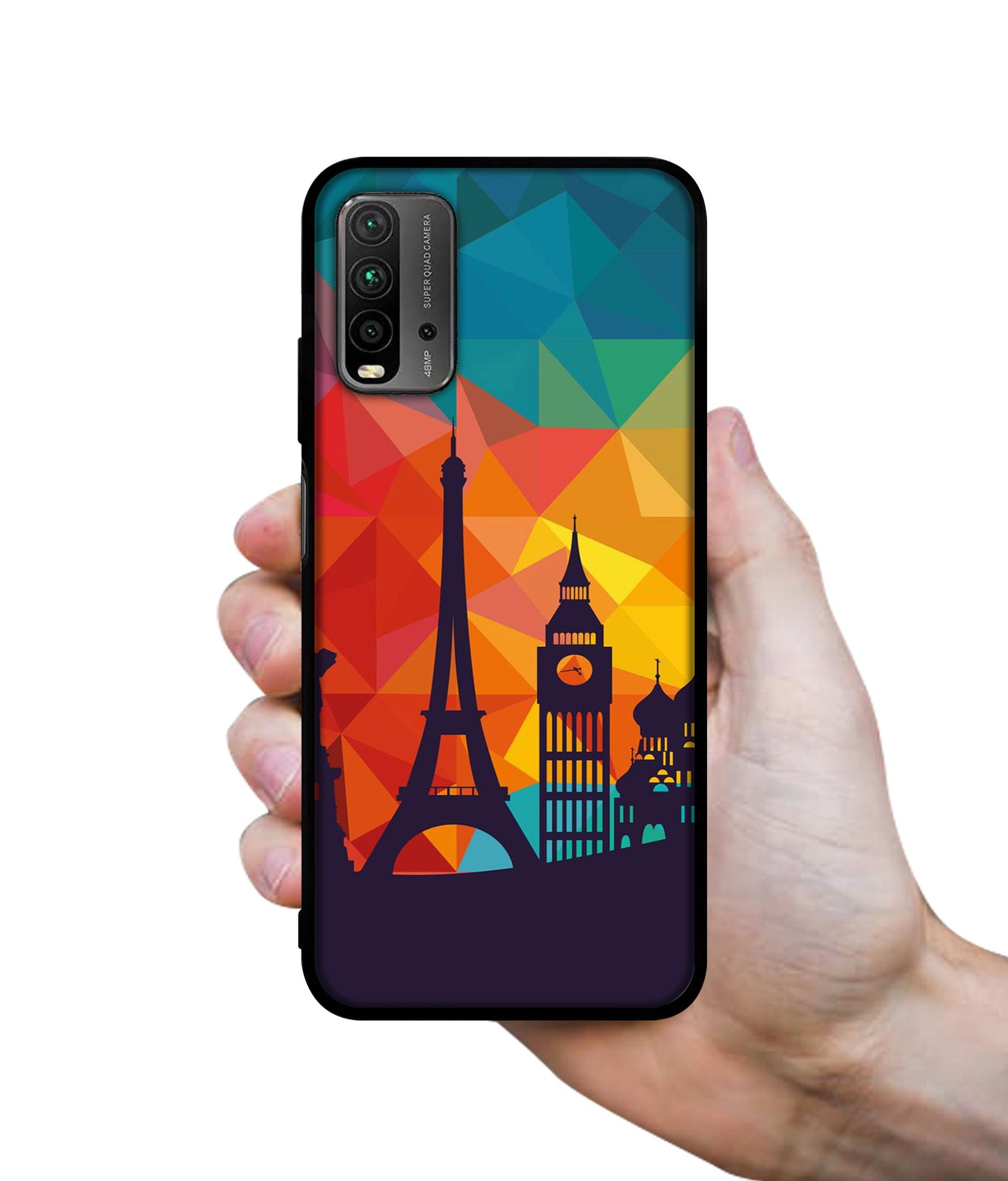 Colored Paris Designer 2D Printed Back Case Cover for Mi Redmi 9 Power 4G