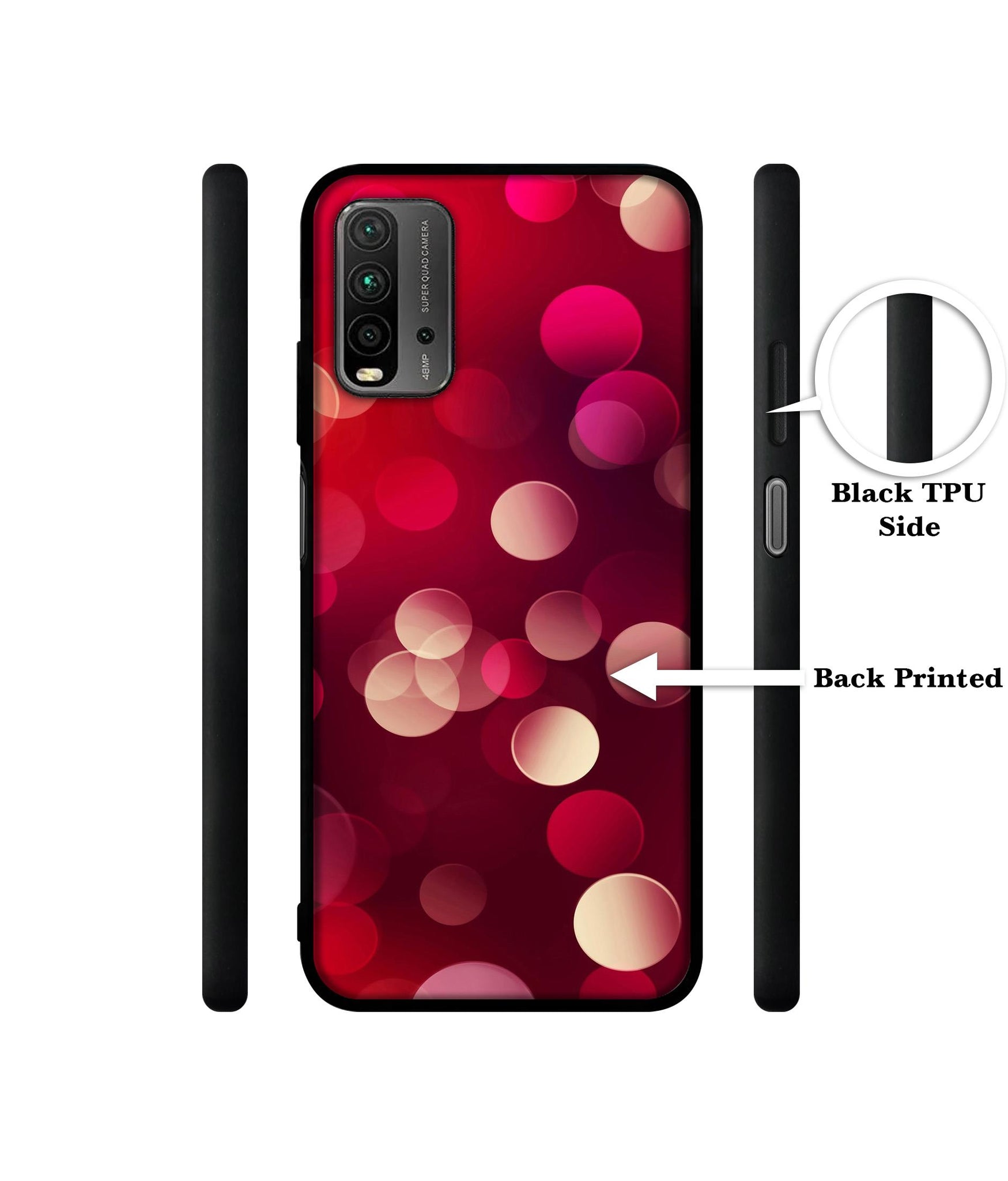 3D Circles Designer 2D Printed Back Case Cover for Mi Redmi 9 Power 4G