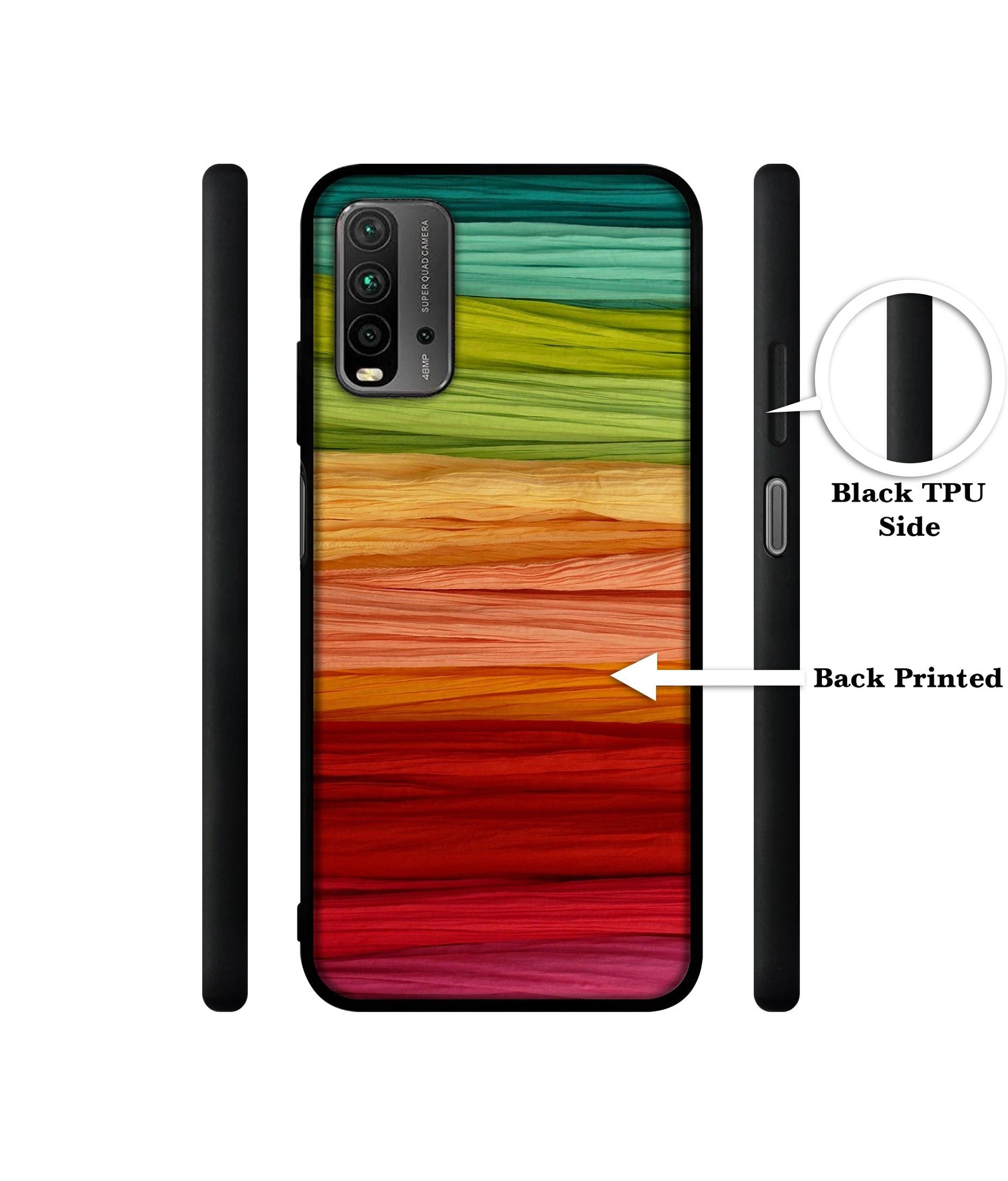 Colorful Thread Designer 2D Printed Back Case Cover for Mi Redmi 9 Power 4G