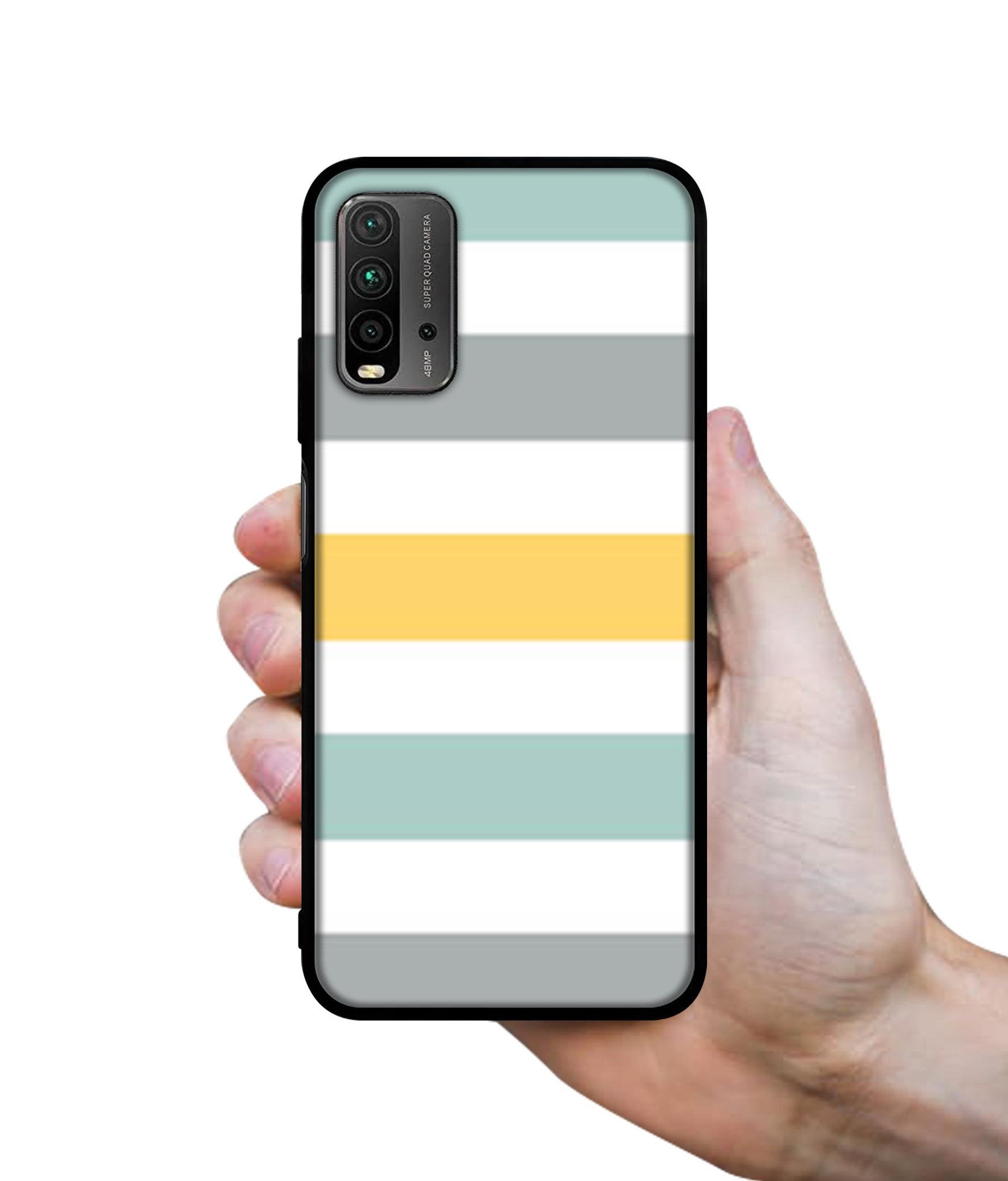 Line Texture Designer 2D Printed Back Case Cover for Mi Redmi 9 Power 4G