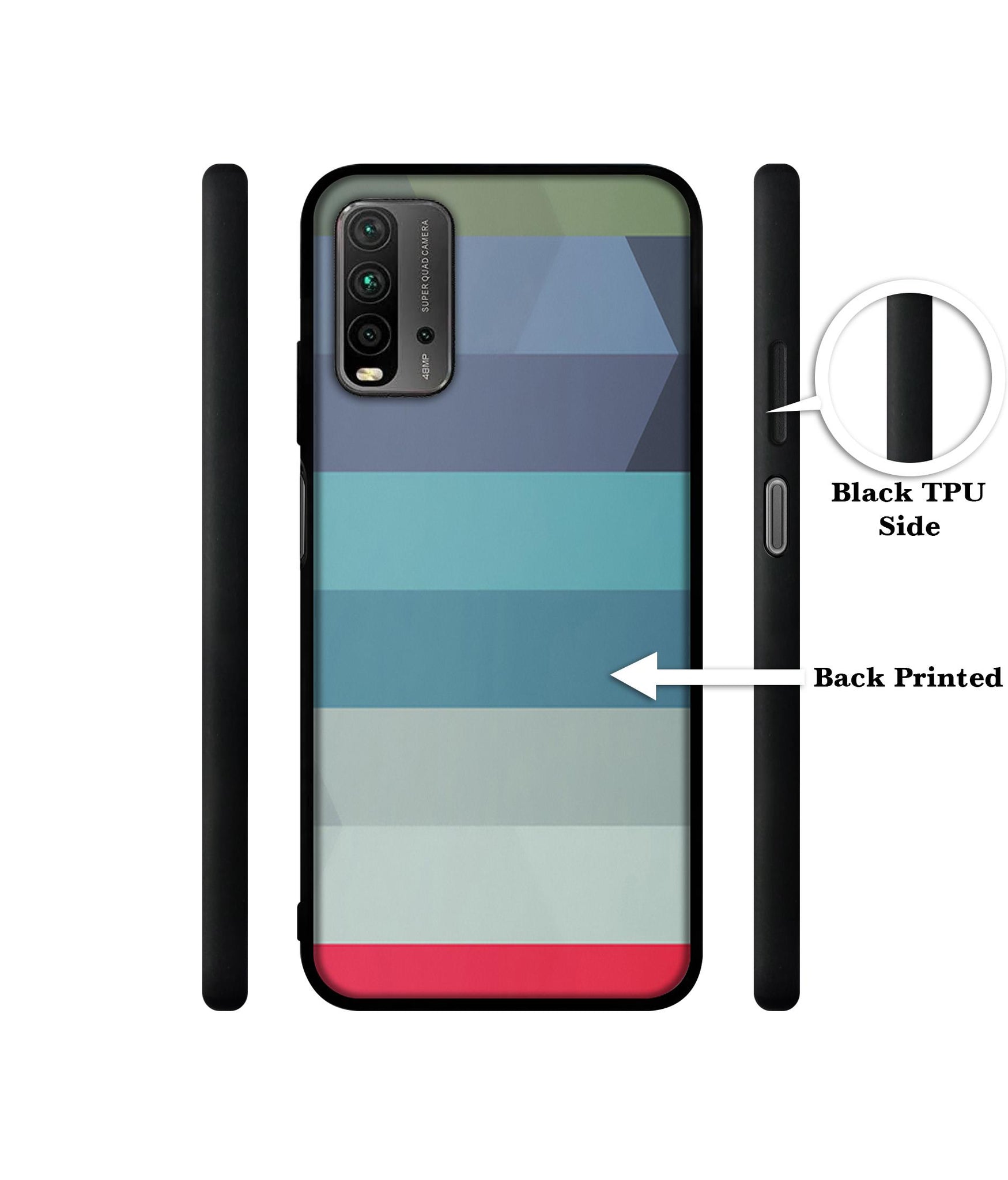 Colorful Lines Designer 2D Printed Back Case Cover for Mi Redmi 9 Power 4G