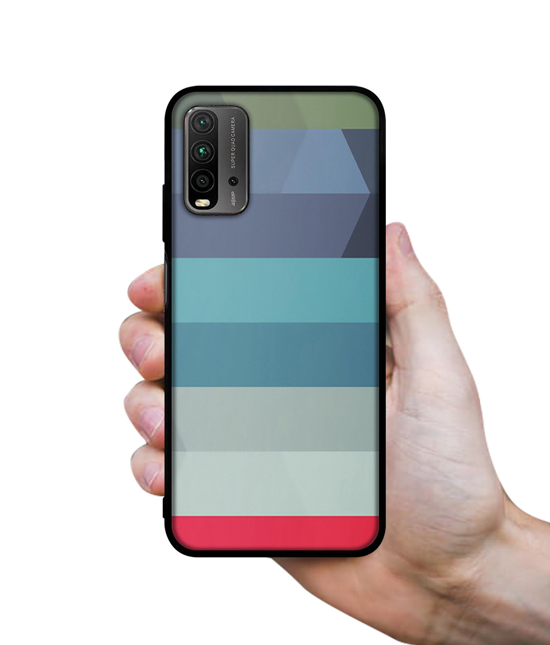 Colorful Lines Designer 2D Printed Back Case Cover for Mi Redmi 9 Power 4G