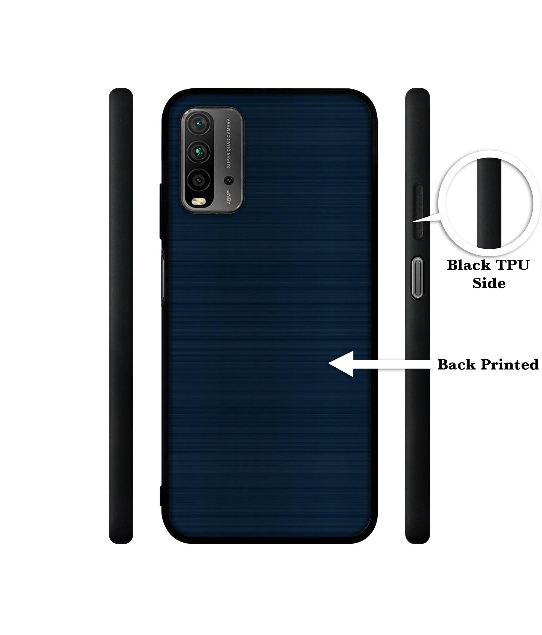Blue Line Designer 2D Printed Back Case Cover for Mi Redmi 9 Power 4G