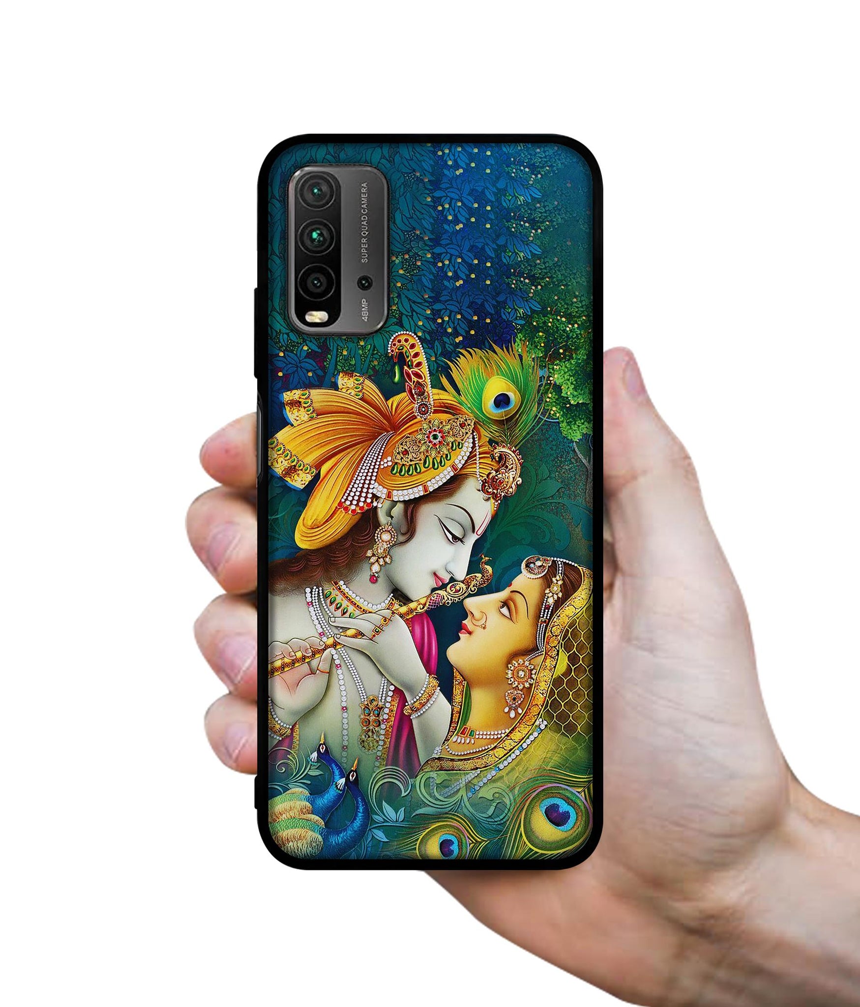 Radha Kishan Love Designer 2D Printed Back Case Cover for Mi Redmi 9 Power 4G