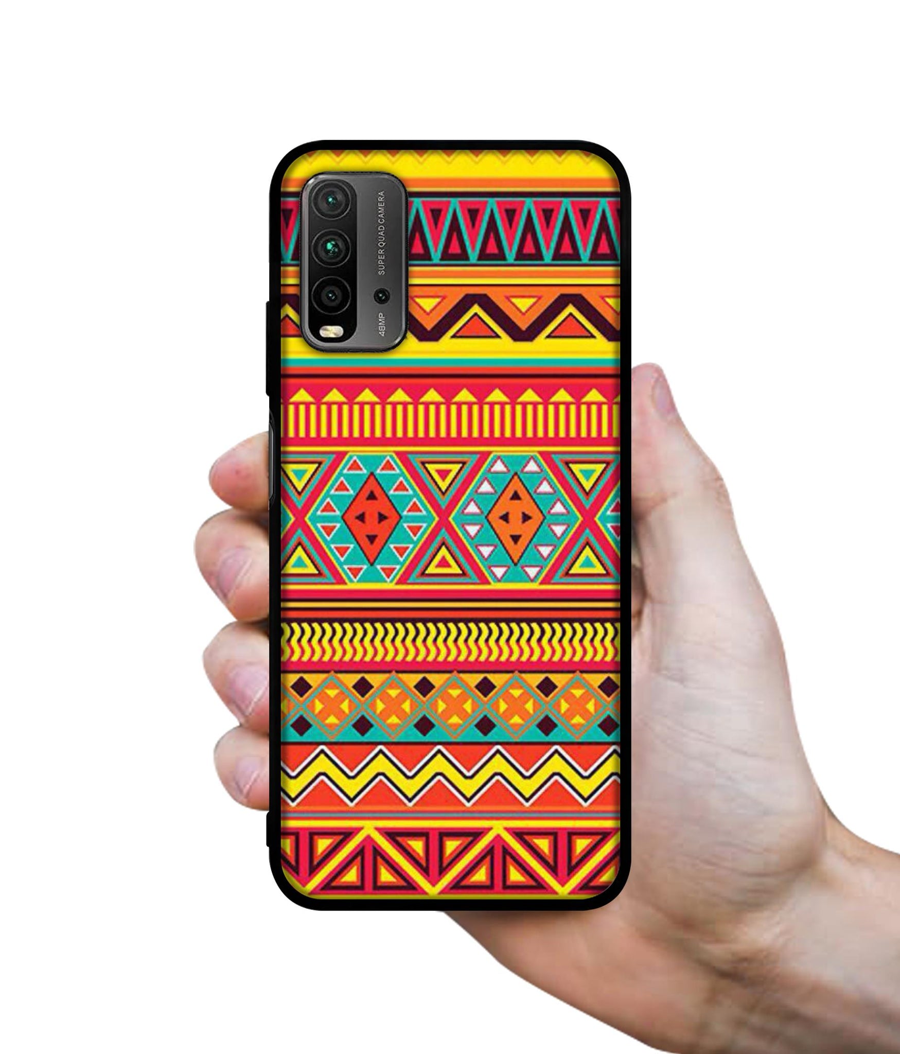 Artistic Rangoli Designer 2D Printed Back Case Cover for Mi Redmi 9 Power 4G