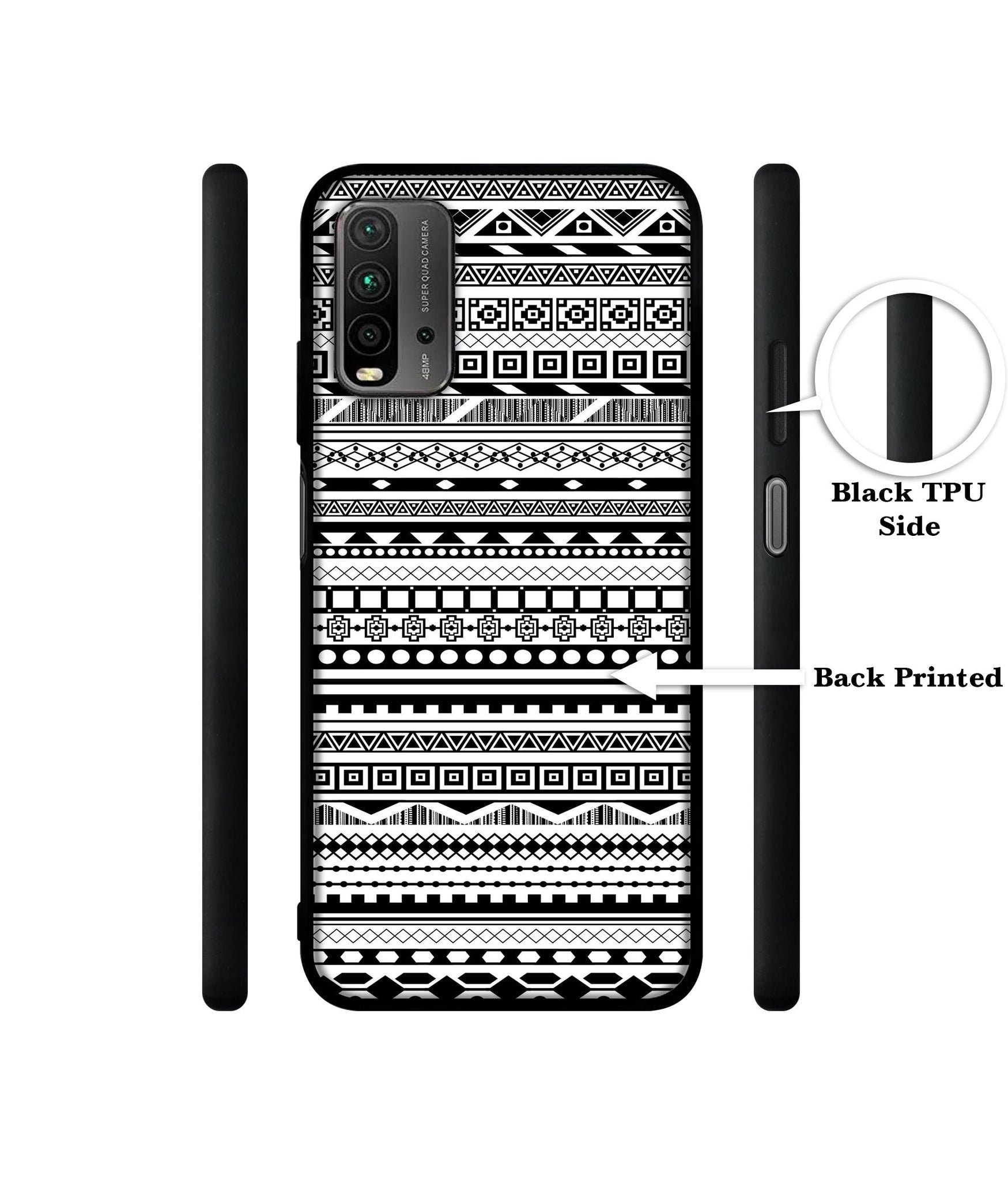 Black & White Patterns Designer 2D Printed Back Case Cover for Mi Redmi 9 Power 4G