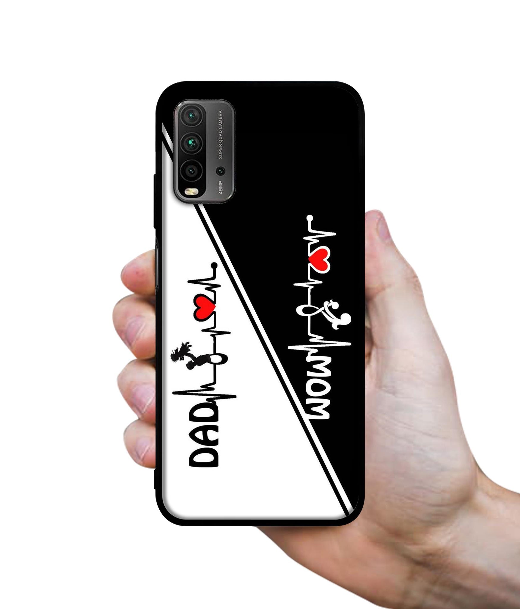 Mom and Dad Lover Designer 2D Printed Back Case Cover for Mi Redmi 9 Power 4G